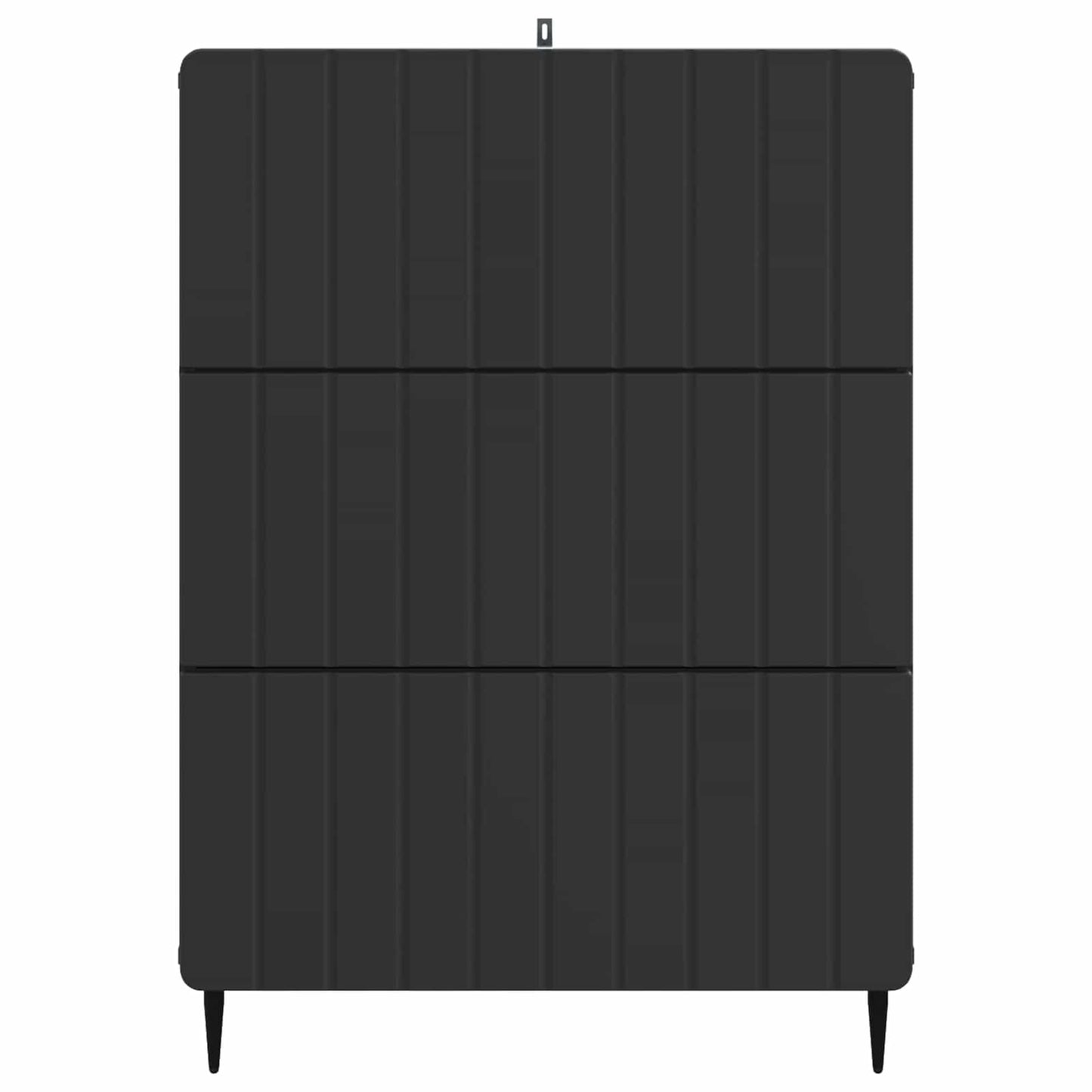 Ladenkast Zwart 66 x 34,5 x 92 cm Bewerkt hout is nu te koop bij PeponiXL, paradijselijk wonen!