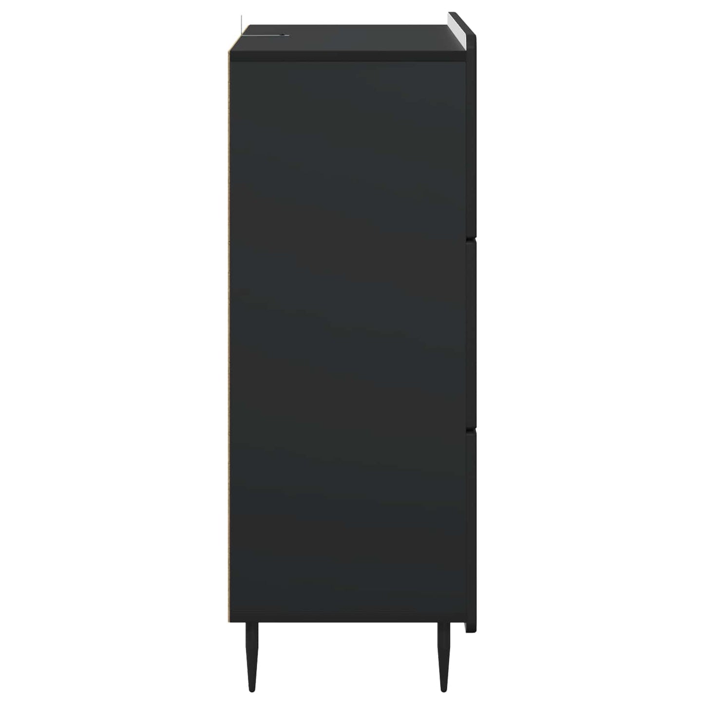 Ladenkast Zwart 66 x 34,5 x 92 cm Bewerkt hout is nu te koop bij PeponiXL, paradijselijk wonen!