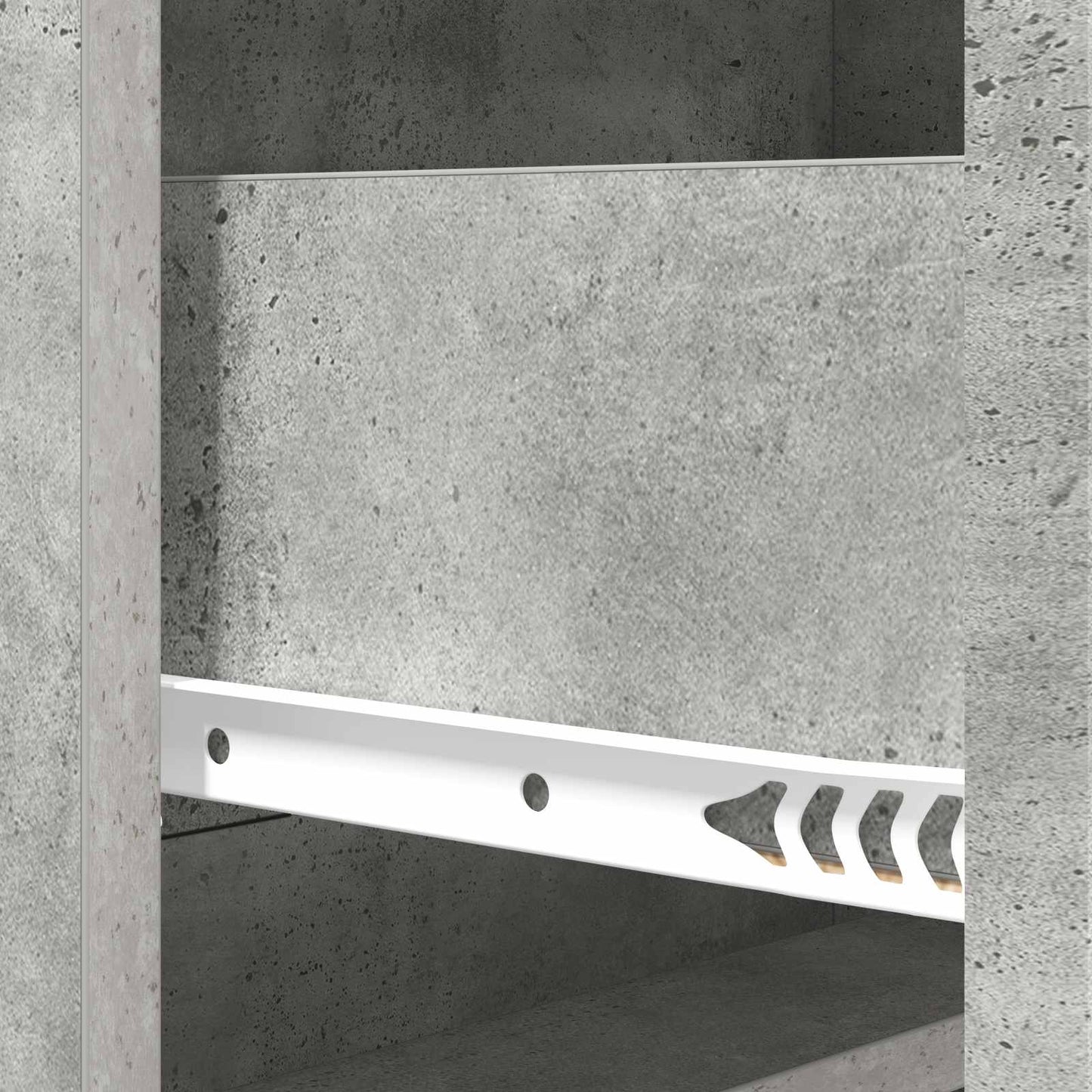 Ladenkast Betongrijs 66 x 34,5 x 92 cm Bewerkt hout is nu te koop bij PeponiXL, paradijselijk wonen!