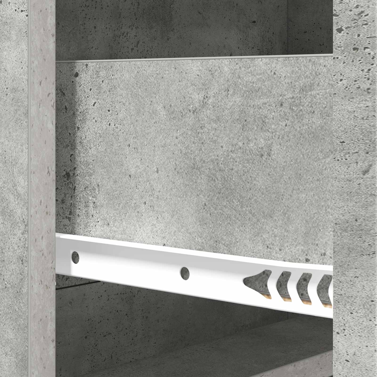 Ladenkast Betongrijs 66 x 34,5 x 92 cm Bewerkt hout is nu te koop bij PeponiXL, paradijselijk wonen!