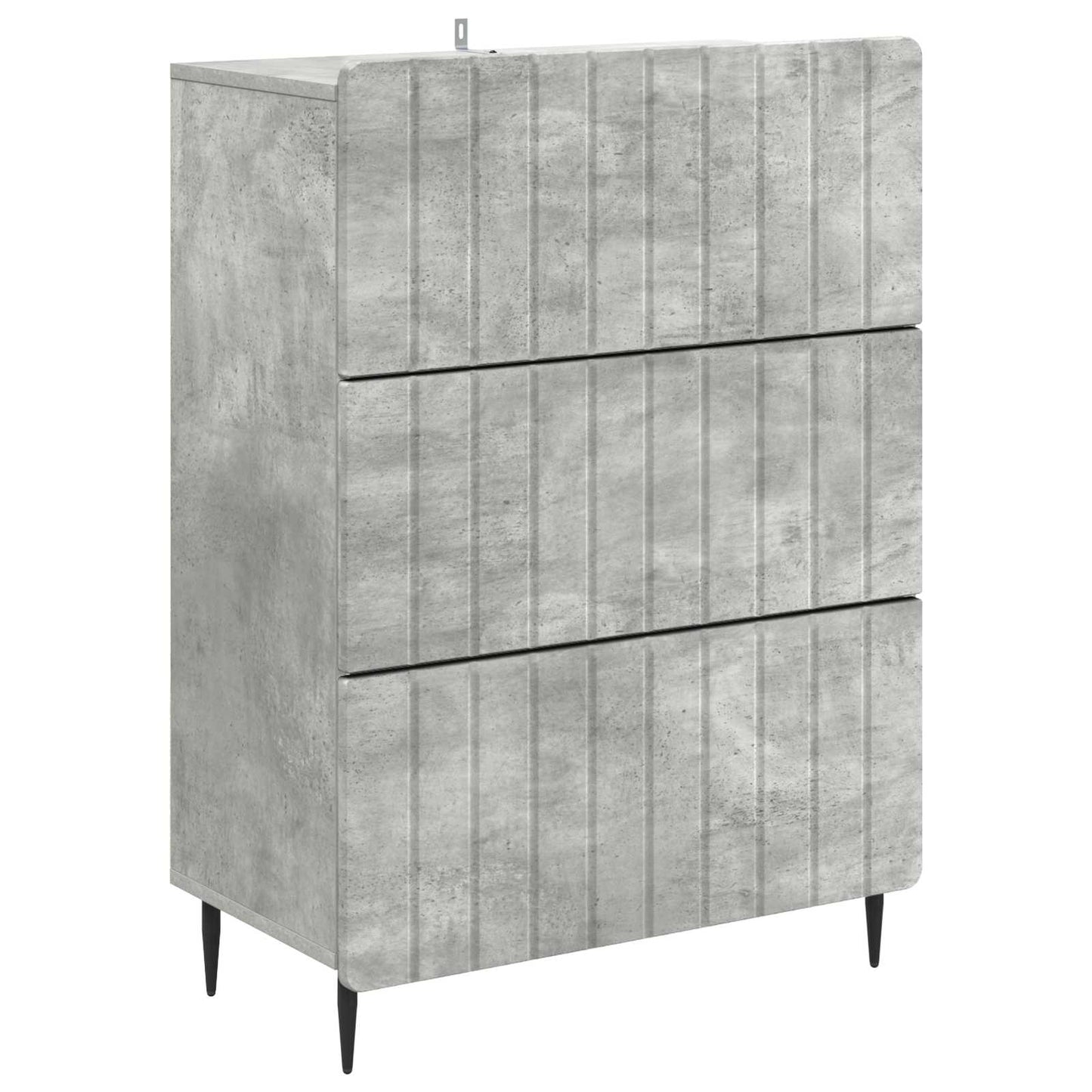 Ladenkast Betongrijs 66 x 34,5 x 92 cm Bewerkt hout is nu te koop bij PeponiXL, paradijselijk wonen!