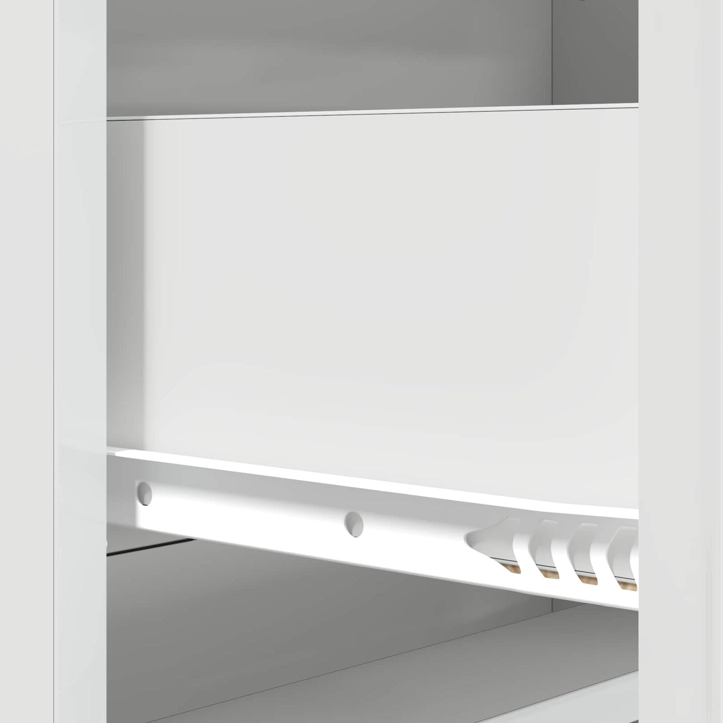 Ladenkast Hoogglans Wit 66 x 34,5 x 92 cm Bewerkt hout is nu te koop bij PeponiXL, paradijselijk wonen!