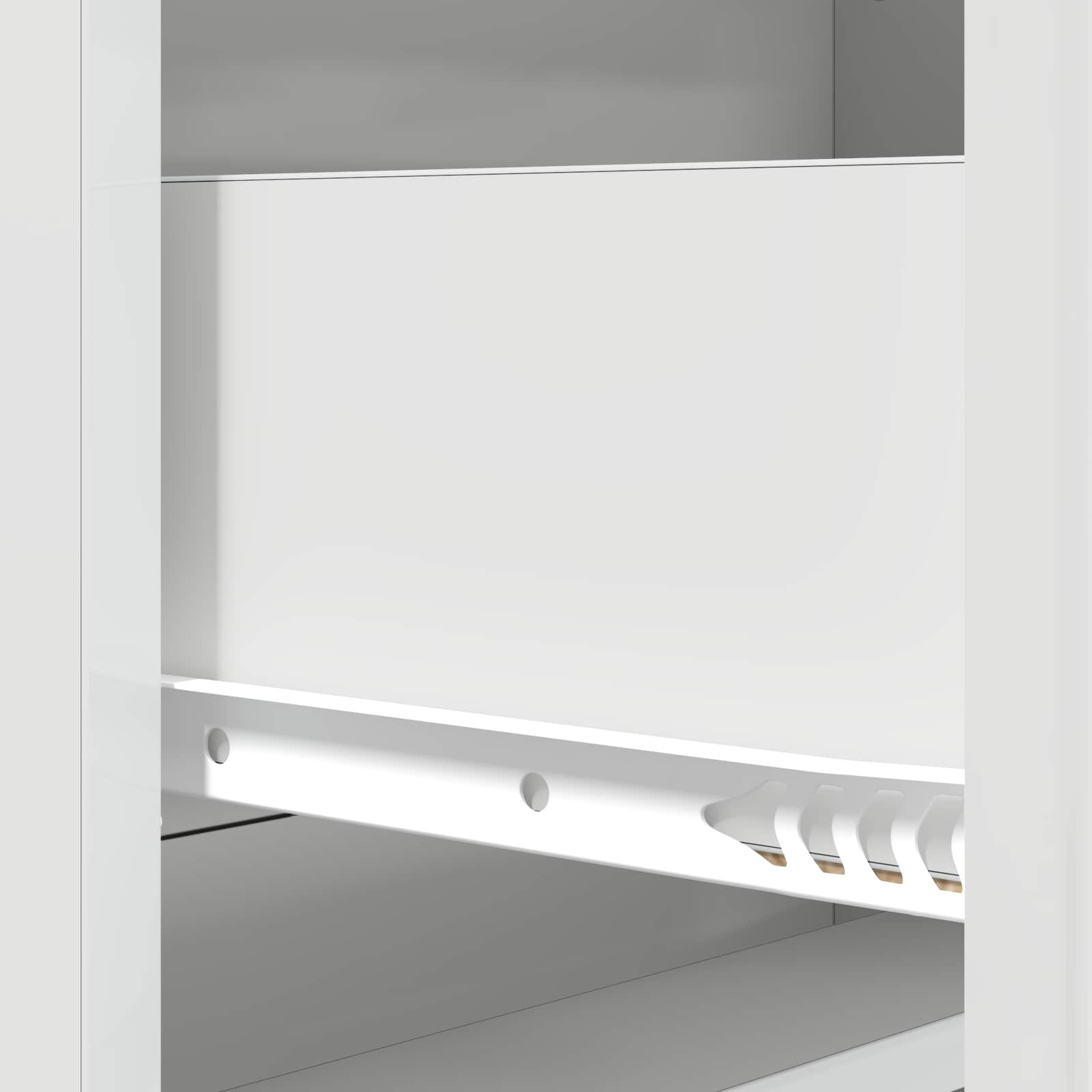 Ladenkast Hoogglans Wit 66 x 34,5 x 92 cm Bewerkt hout is nu te koop bij PeponiXL, paradijselijk wonen!