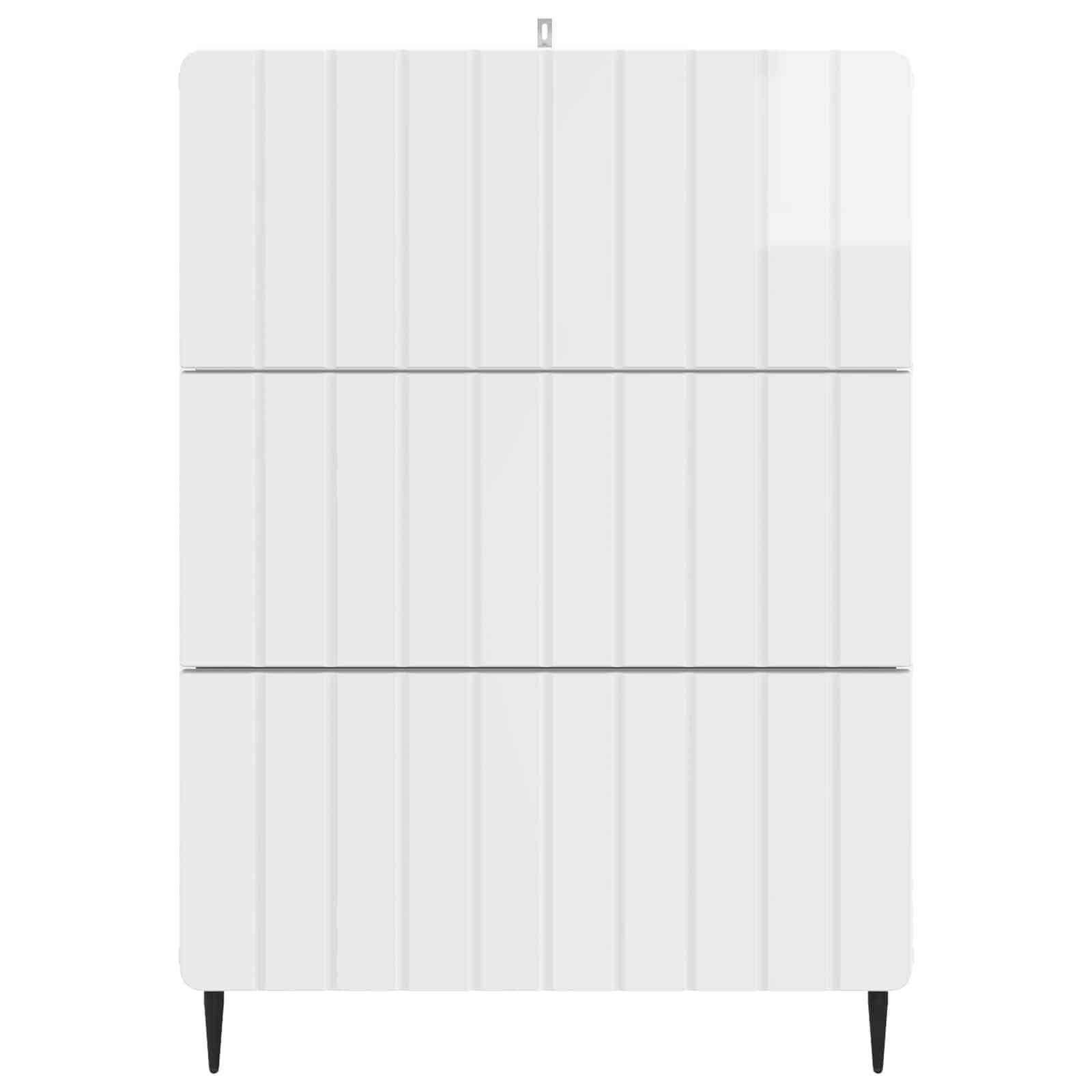 Ladenkast Hoogglans Wit 66 x 34,5 x 92 cm Bewerkt hout is nu te koop bij PeponiXL, paradijselijk wonen!