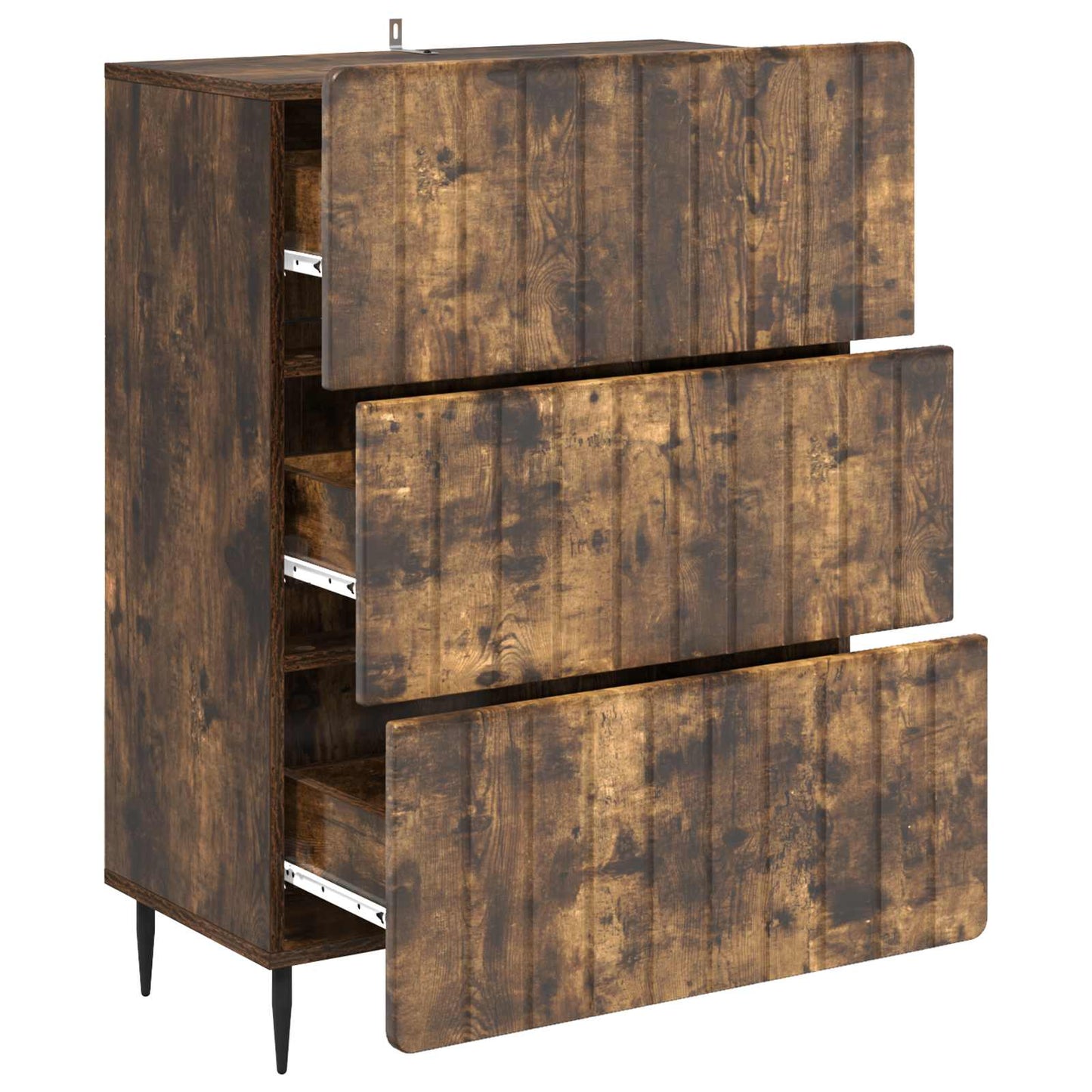 Ladenkast Gerookt eiken 66 x 34,5 x 92 cm Bewerkt hout is nu te koop bij PeponiXL, paradijselijk wonen!