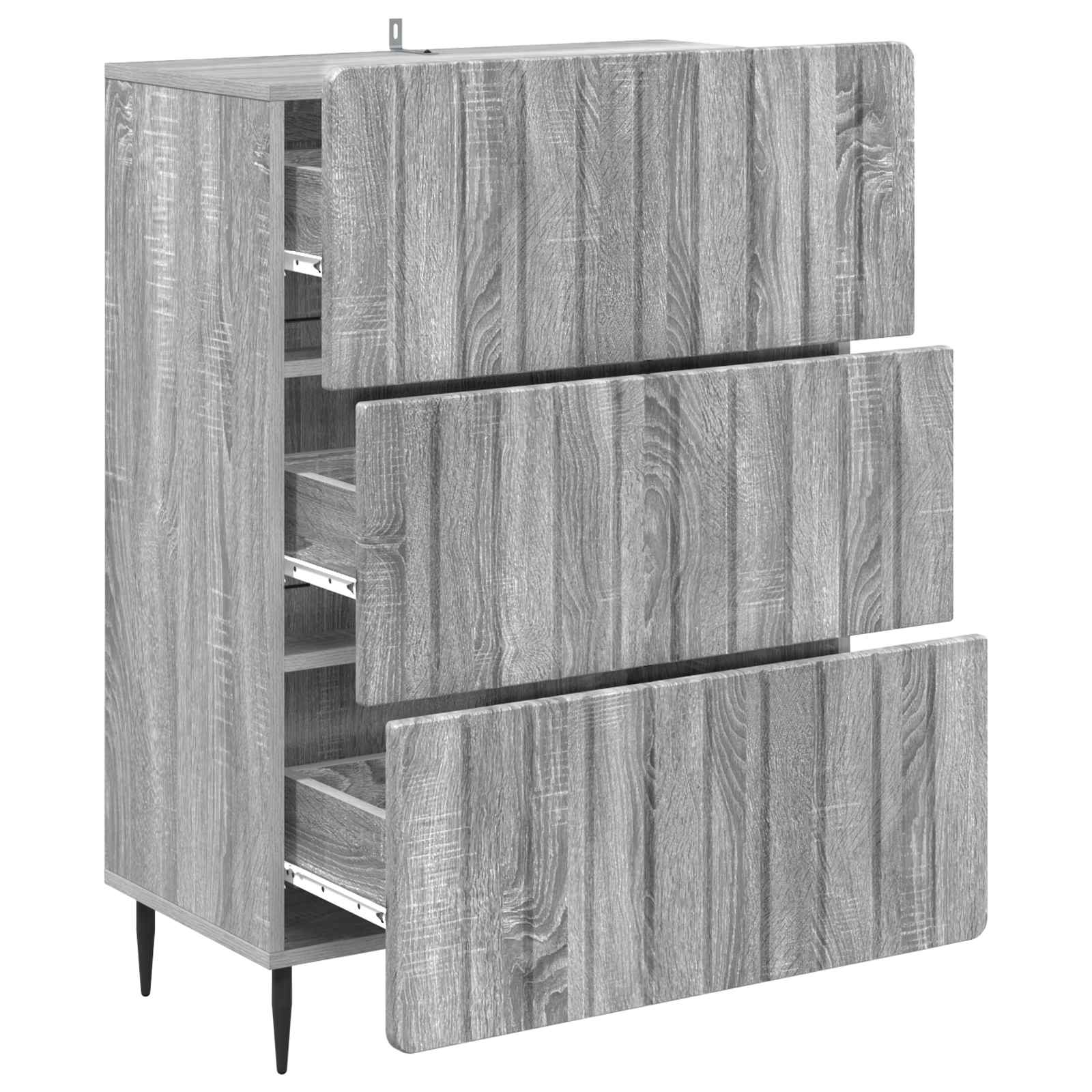 Ladenkast Grijs sonoma 66 x 34,5 x 92 cm Bewerkt hout is nu te koop bij PeponiXL, paradijselijk wonen!