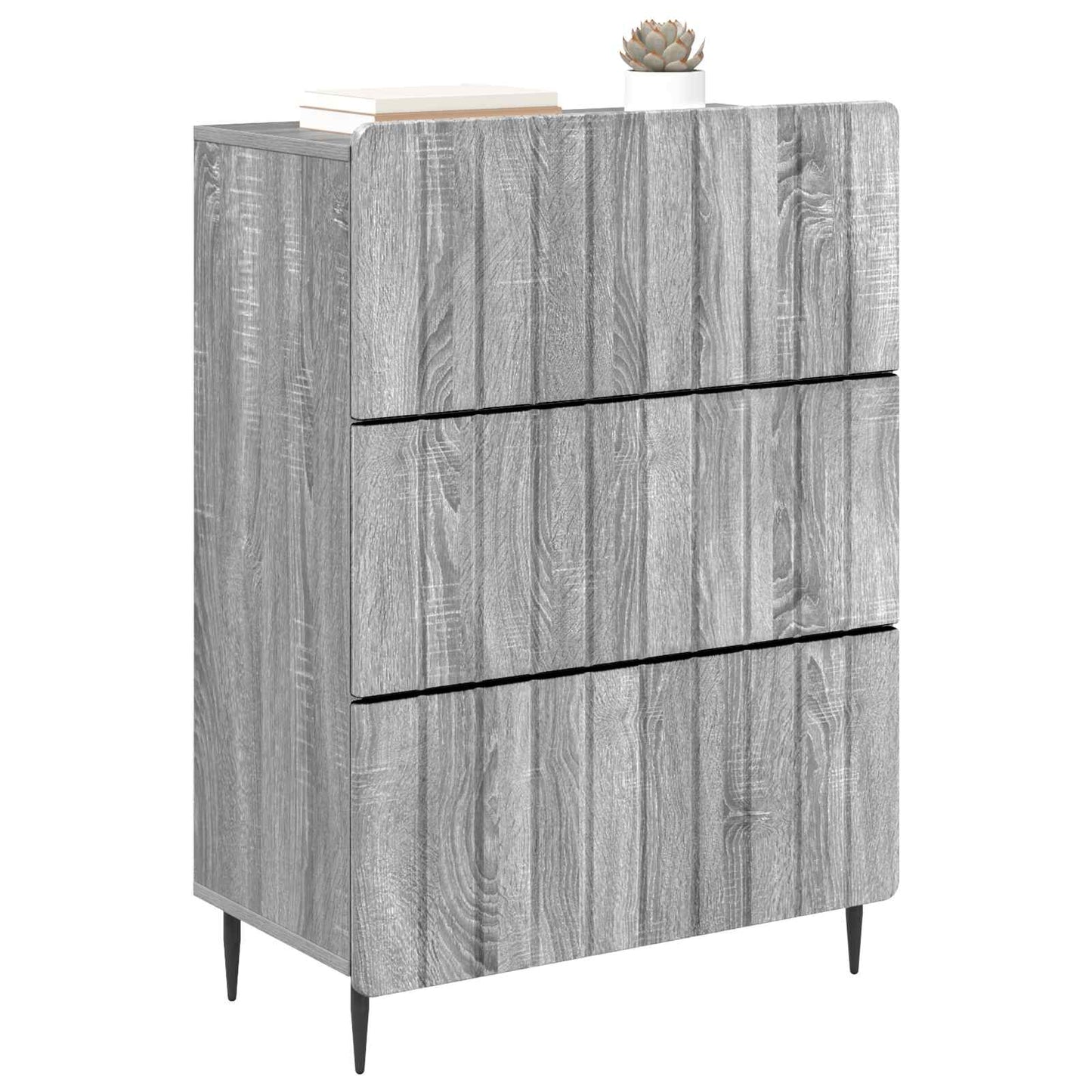 Ladenkast Grijs sonoma 66 x 34,5 x 92 cm Bewerkt hout is nu te koop bij PeponiXL, paradijselijk wonen!