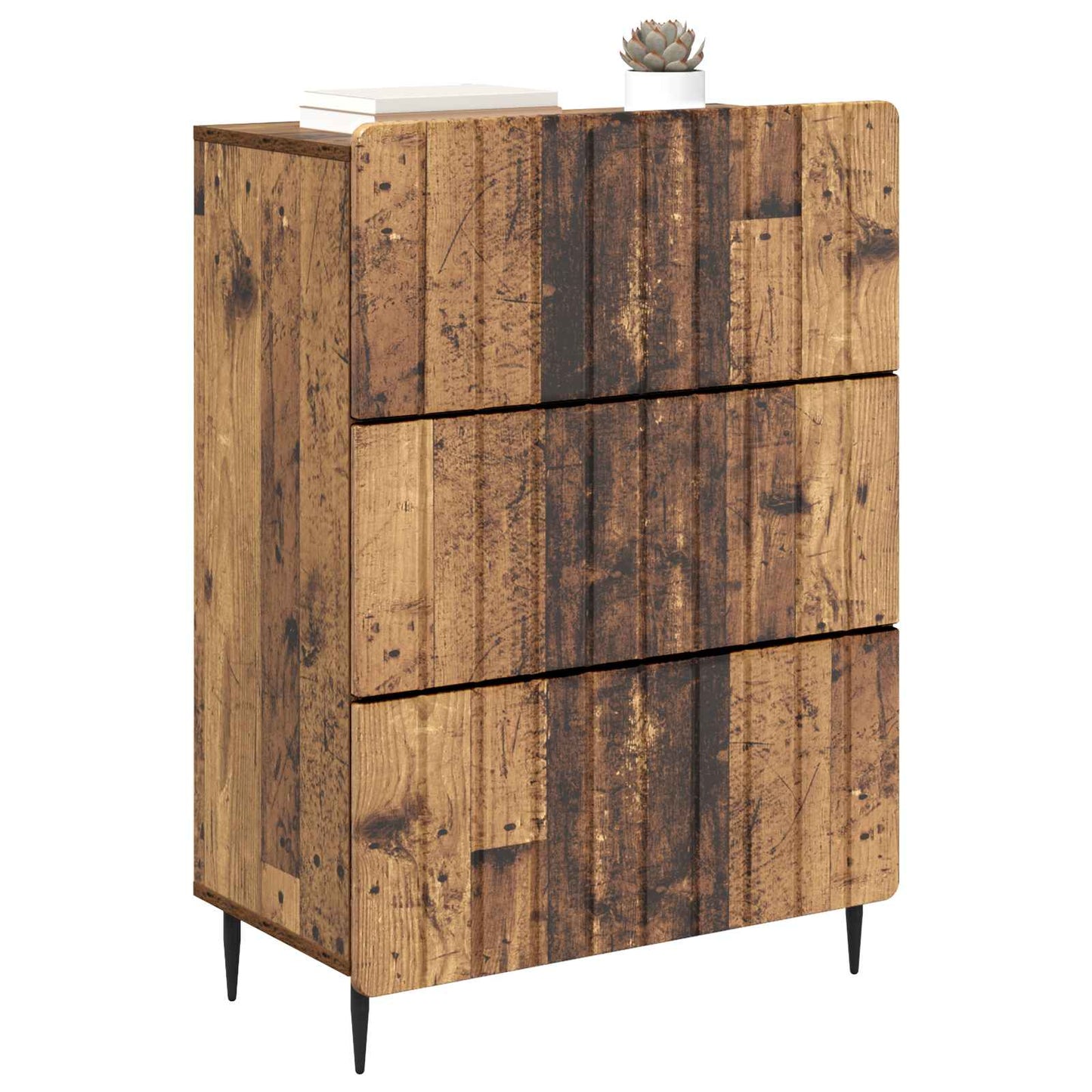 Ladenkast Oud hout 66 x 34,5 x 92 cm Bewerkt hout is nu te koop bij PeponiXL, paradijselijk wonen!