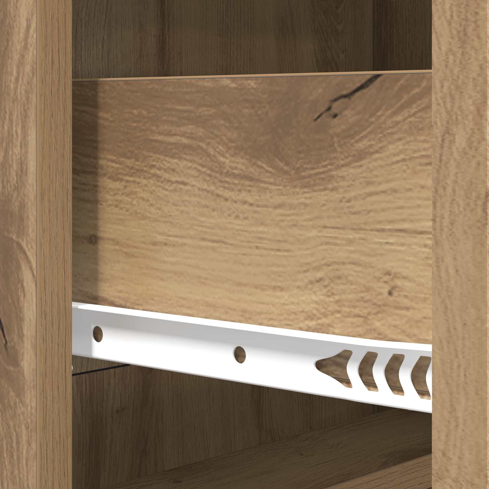 Ladenkast Artisanaal eiken 66 x 34,5 x 92 cm Bewerkt hout is nu te koop bij PeponiXL, paradijselijk wonen!