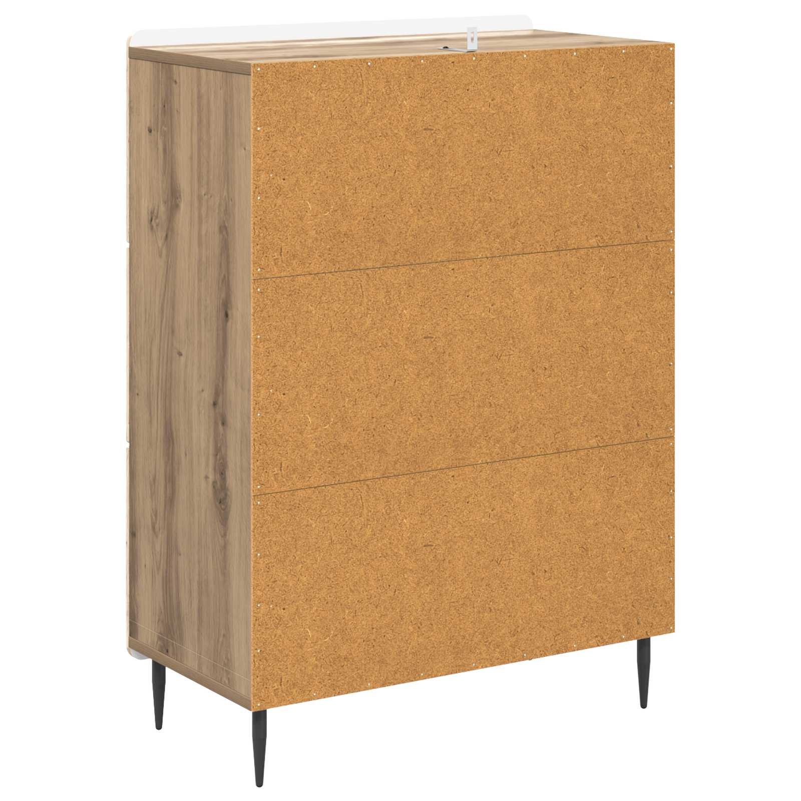 Ladenkast Artisanaal eiken 66 x 34,5 x 92 cm Bewerkt hout is nu te koop bij PeponiXL, paradijselijk wonen!
