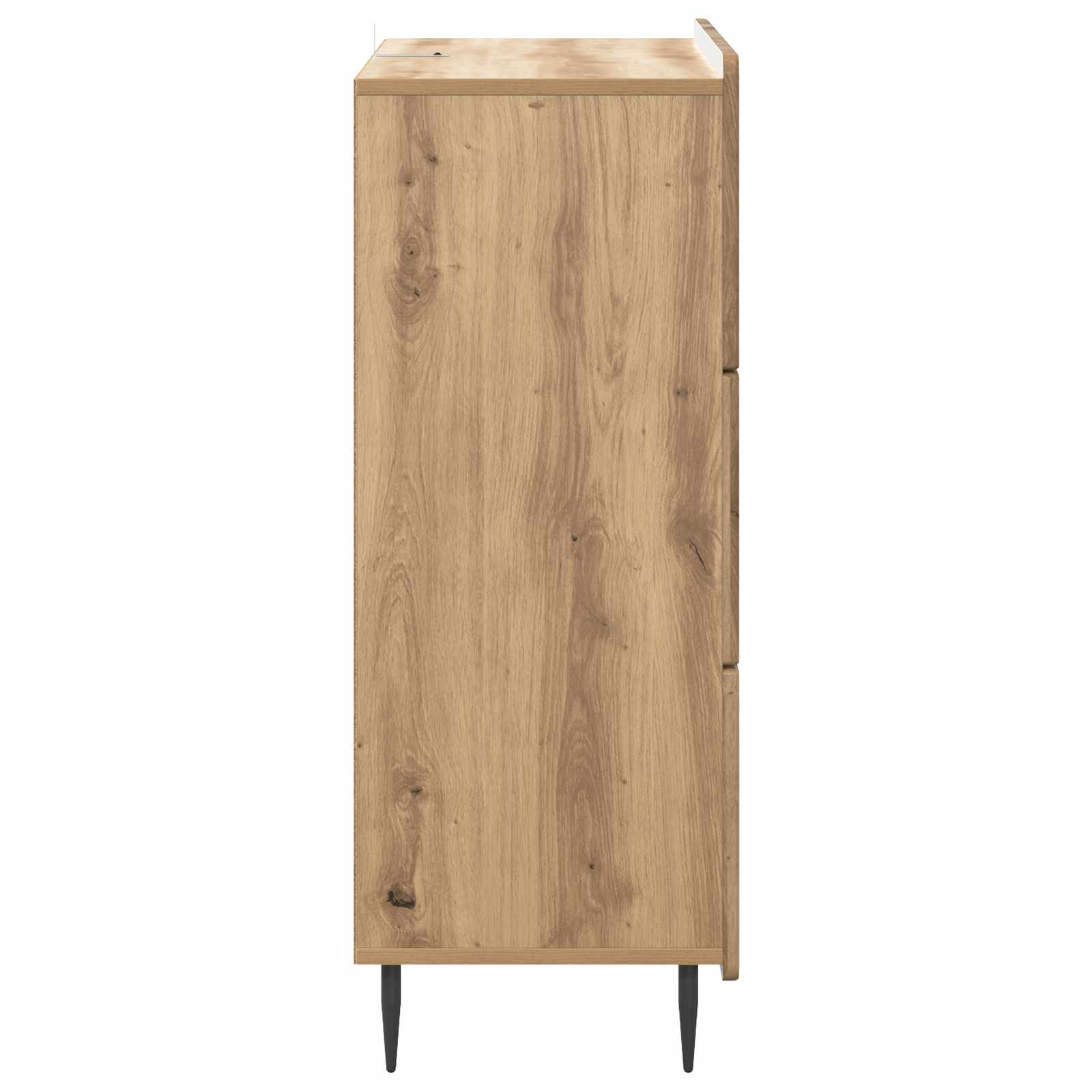 Ladenkast Artisanaal eiken 66 x 34,5 x 92 cm Bewerkt hout is nu te koop bij PeponiXL, paradijselijk wonen!