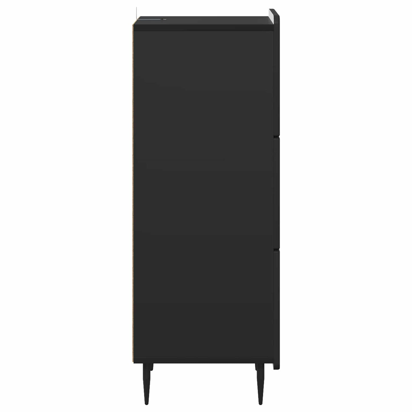 Ladenkast Zwart 33 x 34,5 x 92 cm Bewerkt hout is nu te koop bij PeponiXL, paradijselijk wonen!