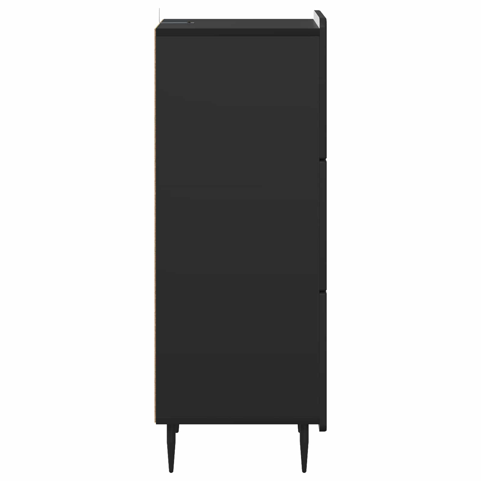 Ladenkast Zwart 33 x 34,5 x 92 cm Bewerkt hout is nu te koop bij PeponiXL, paradijselijk wonen!