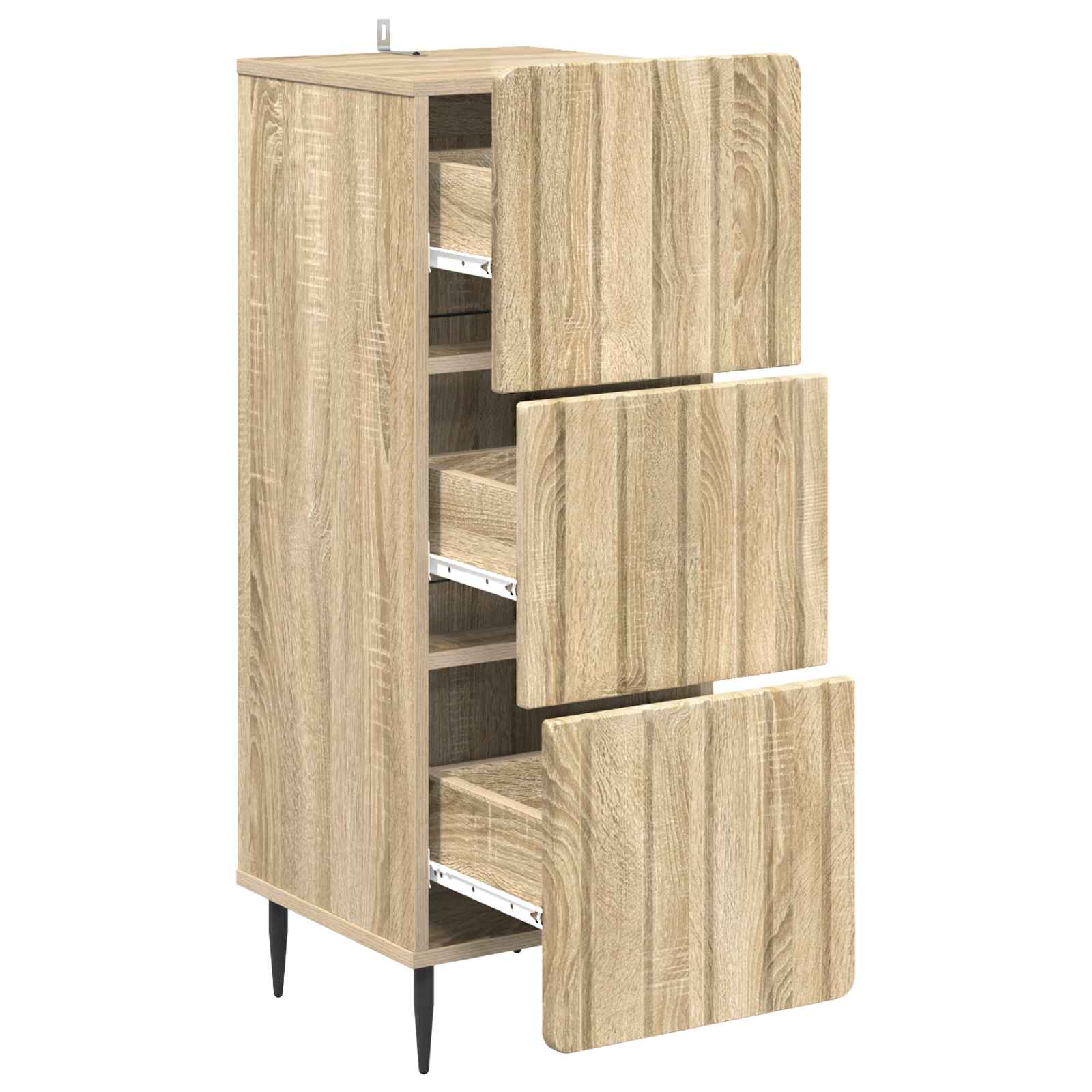 Ladenkast Sonoma Eiken 33 x 34,5 x 92 cm Bewerkt hout is nu te koop bij PeponiXL, paradijselijk wonen!