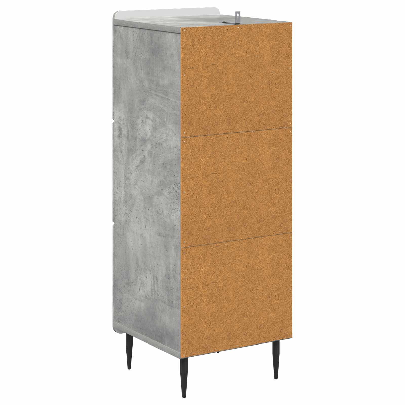 Ladenkast Betongrijs 33 x 34,5 x 92 cm Bewerkt hout is nu te koop bij PeponiXL, paradijselijk wonen!