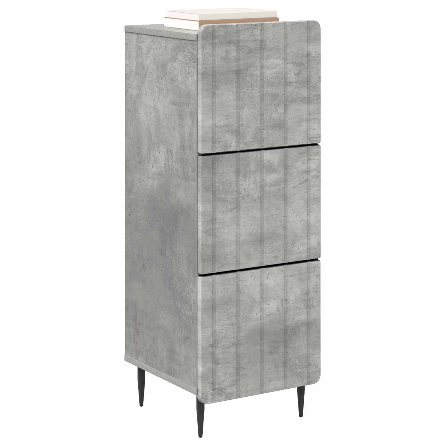 Ladenkast Betongrijs 33 x 34,5 x 92 cm Bewerkt hout is nu te koop bij PeponiXL, paradijselijk wonen!