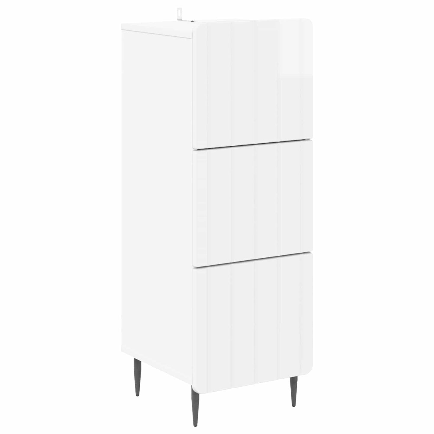 Ladenkast Hoogglans Wit 33 x 34,5 x 92 cm Bewerkt hout is nu te koop bij PeponiXL, paradijselijk wonen!