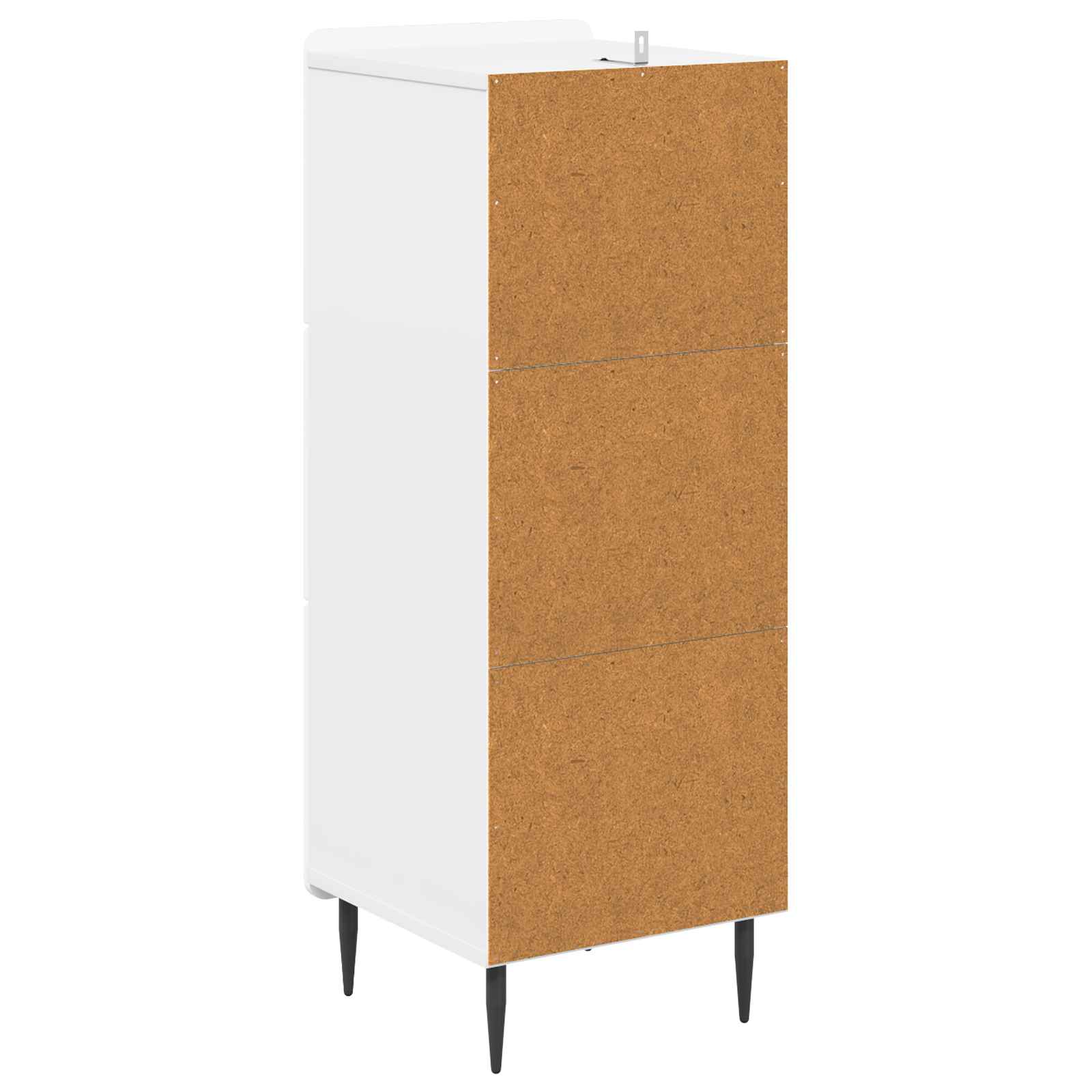 Ladenkast Hoogglans Wit 33 x 34,5 x 92 cm Bewerkt hout is nu te koop bij PeponiXL, paradijselijk wonen!