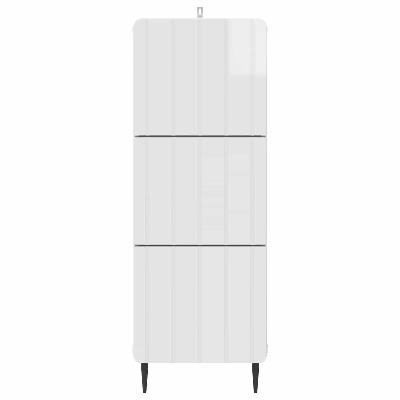 Ladenkast Hoogglans Wit 33 x 34,5 x 92 cm Bewerkt hout is nu te koop bij PeponiXL, paradijselijk wonen!