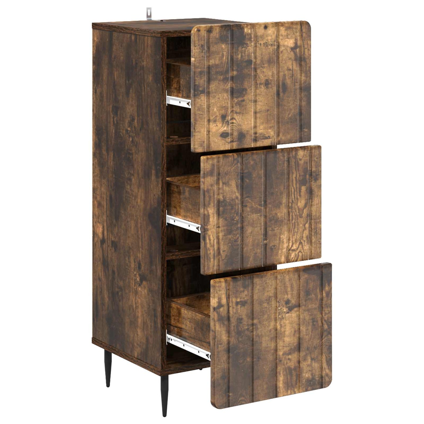 Ladenkast Gerookt eiken 33 x 34,5 x 92 cm Bewerkt hout is nu te koop bij PeponiXL, paradijselijk wonen!