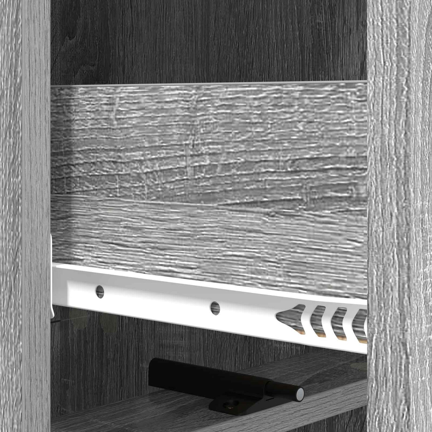 Ladenkast Grijs sonoma 33 x 34,5 x 92 cm Bewerkt hout is nu te koop bij PeponiXL, paradijselijk wonen!