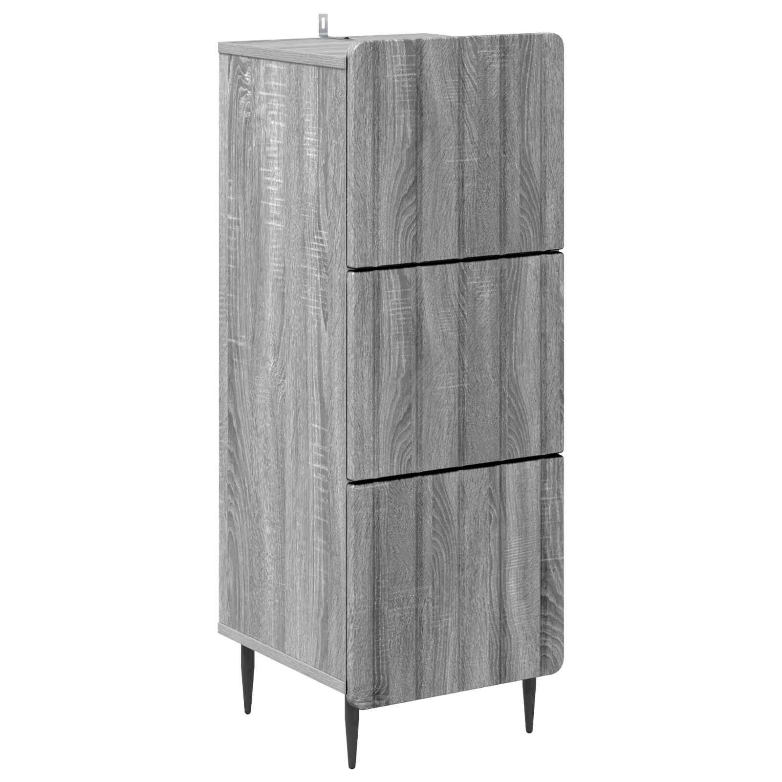 Ladenkast Grijs sonoma 33 x 34,5 x 92 cm Bewerkt hout is nu te koop bij PeponiXL, paradijselijk wonen!