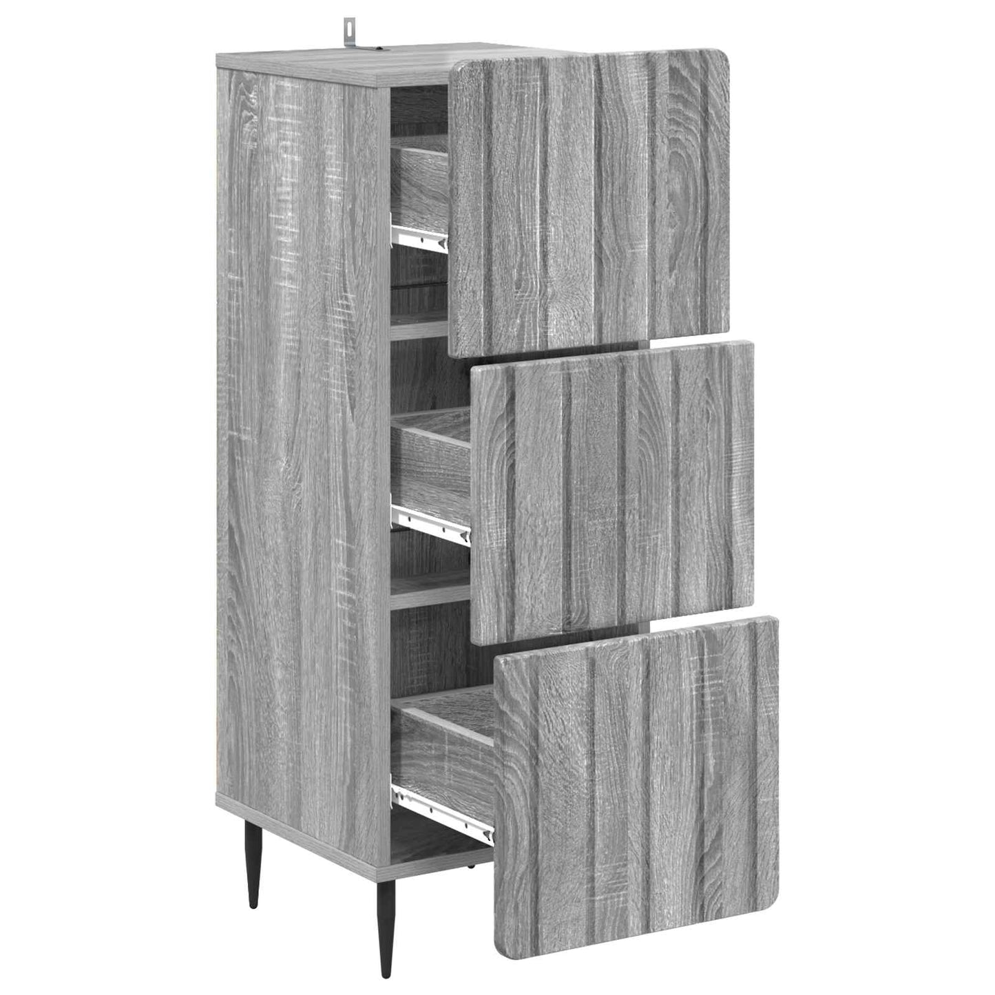 Ladenkast Grijs sonoma 33 x 34,5 x 92 cm Bewerkt hout is nu te koop bij PeponiXL, paradijselijk wonen!