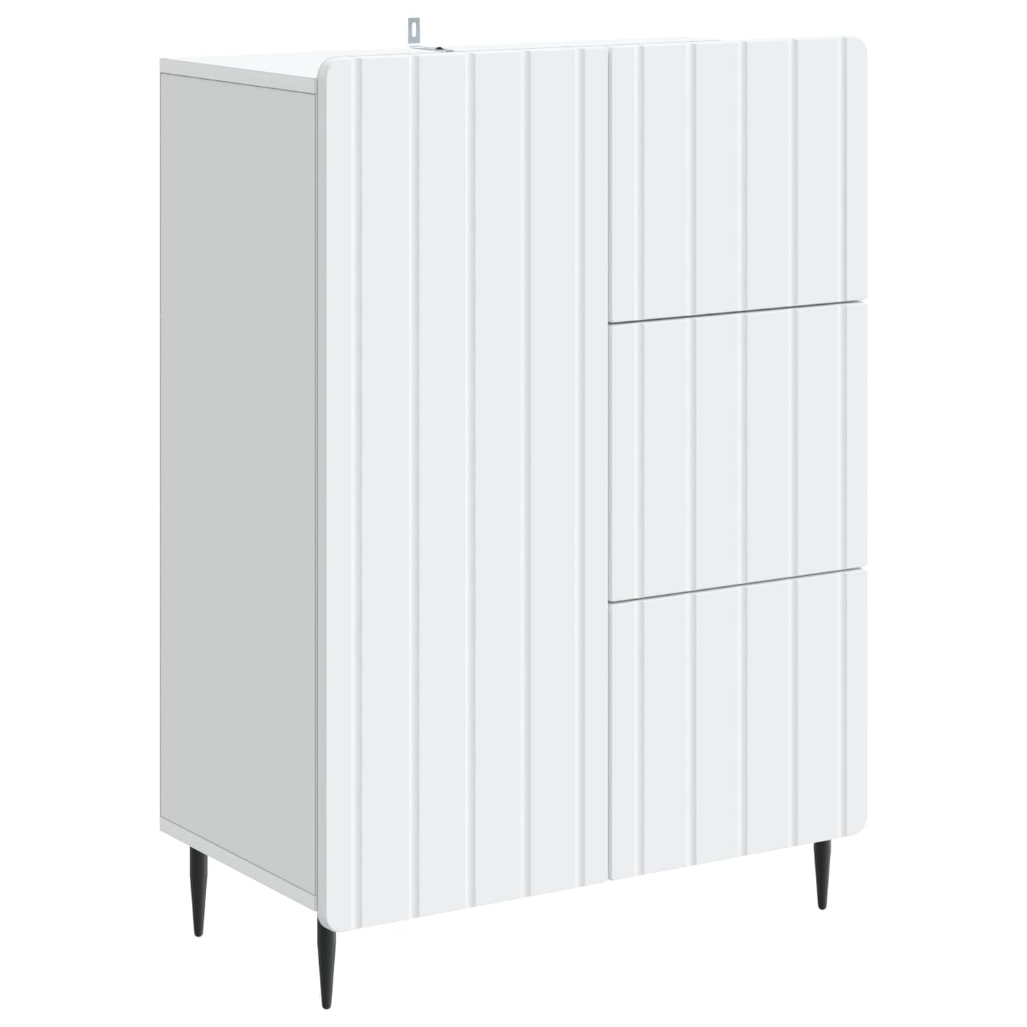 Dressoir Wit 66 x 34,5 x 91,5 cm Bewerkt hout is nu te koop bij PeponiXL, paradijselijk wonen!