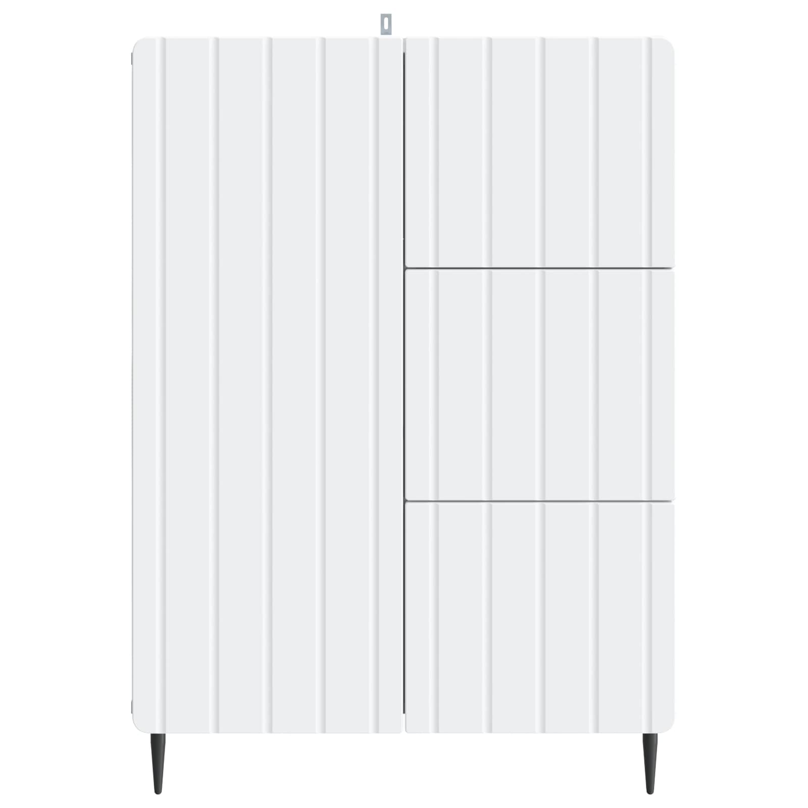 Dressoir Wit 66 x 34,5 x 91,5 cm Bewerkt hout is nu te koop bij PeponiXL, paradijselijk wonen!