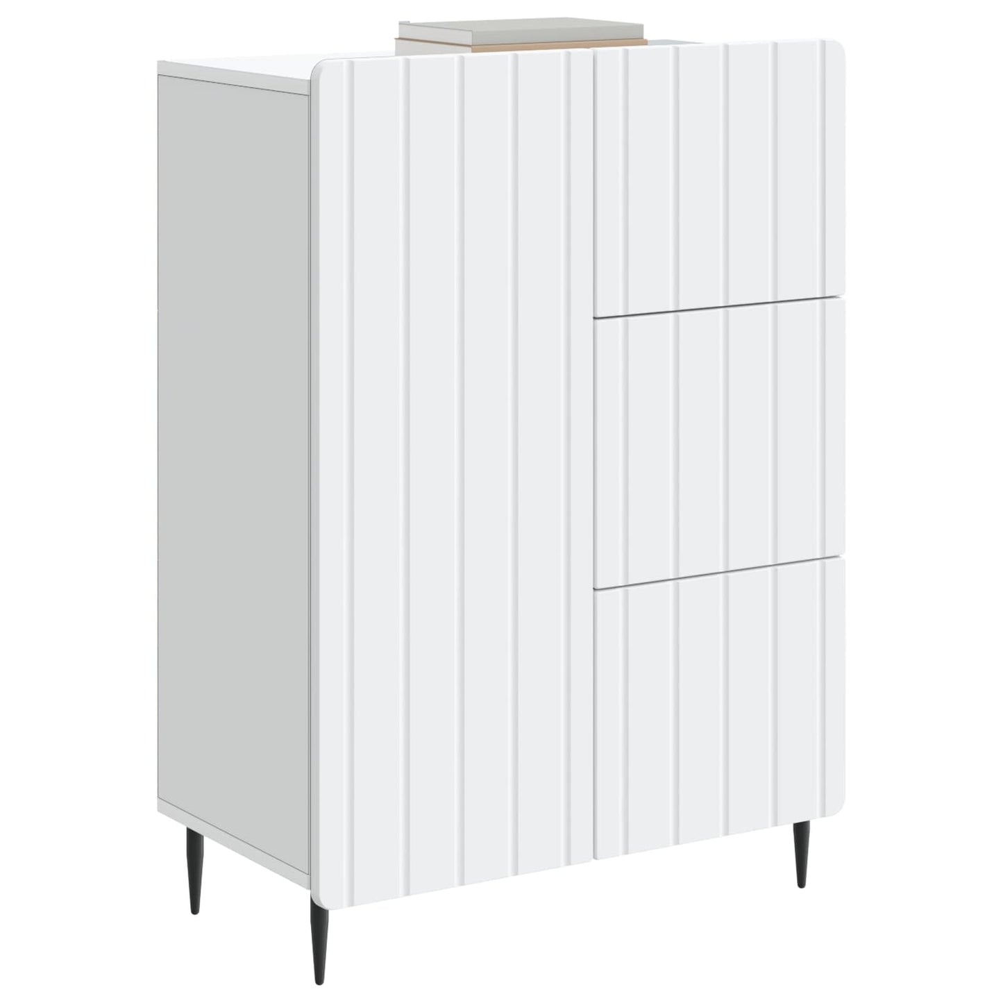 Dressoir Wit 66 x 34,5 x 91,5 cm Bewerkt hout is nu te koop bij PeponiXL, paradijselijk wonen!