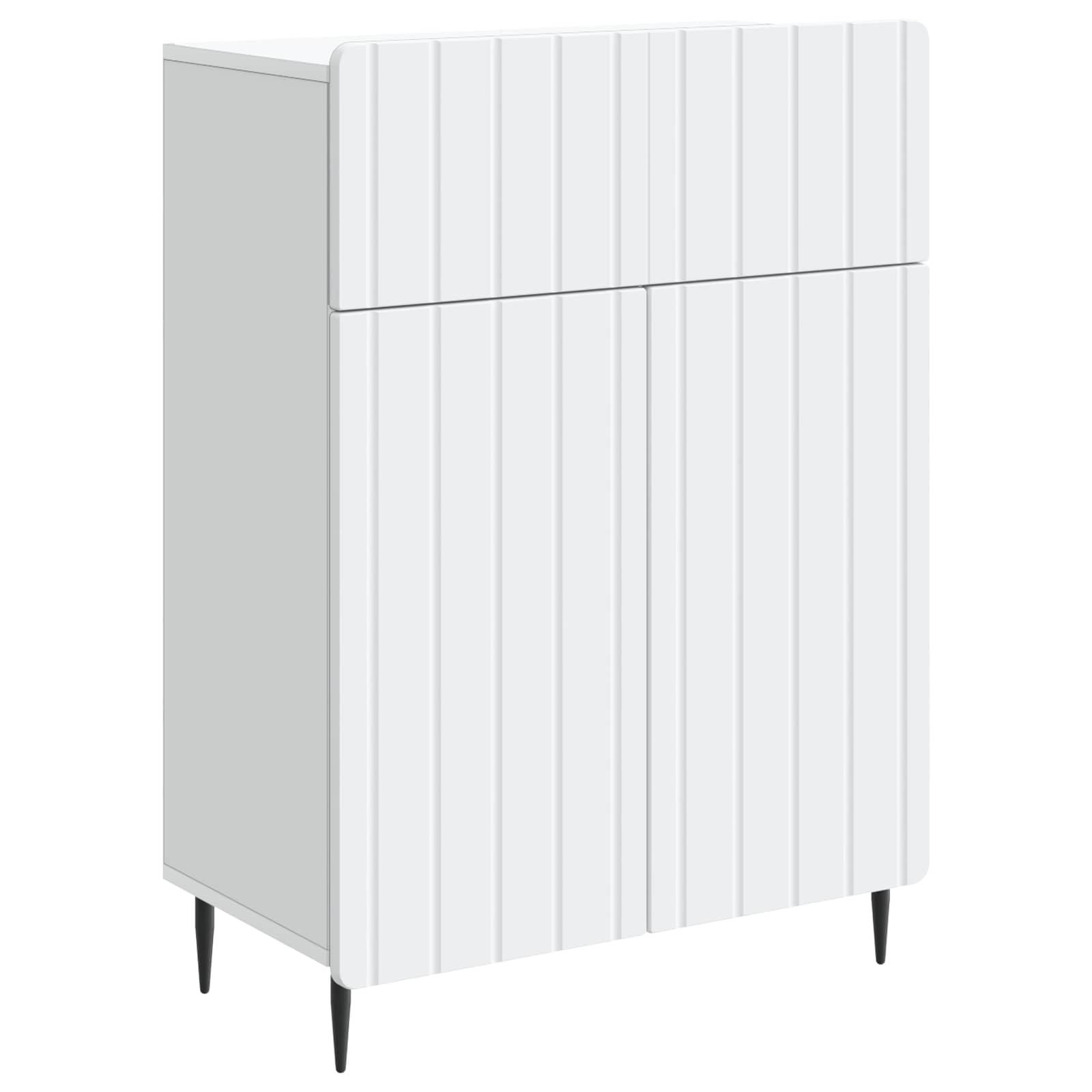 Dressoir Wit 66 x 34,5 x 92 cm Bewerkt hout is nu te koop bij PeponiXL, paradijselijk wonen!