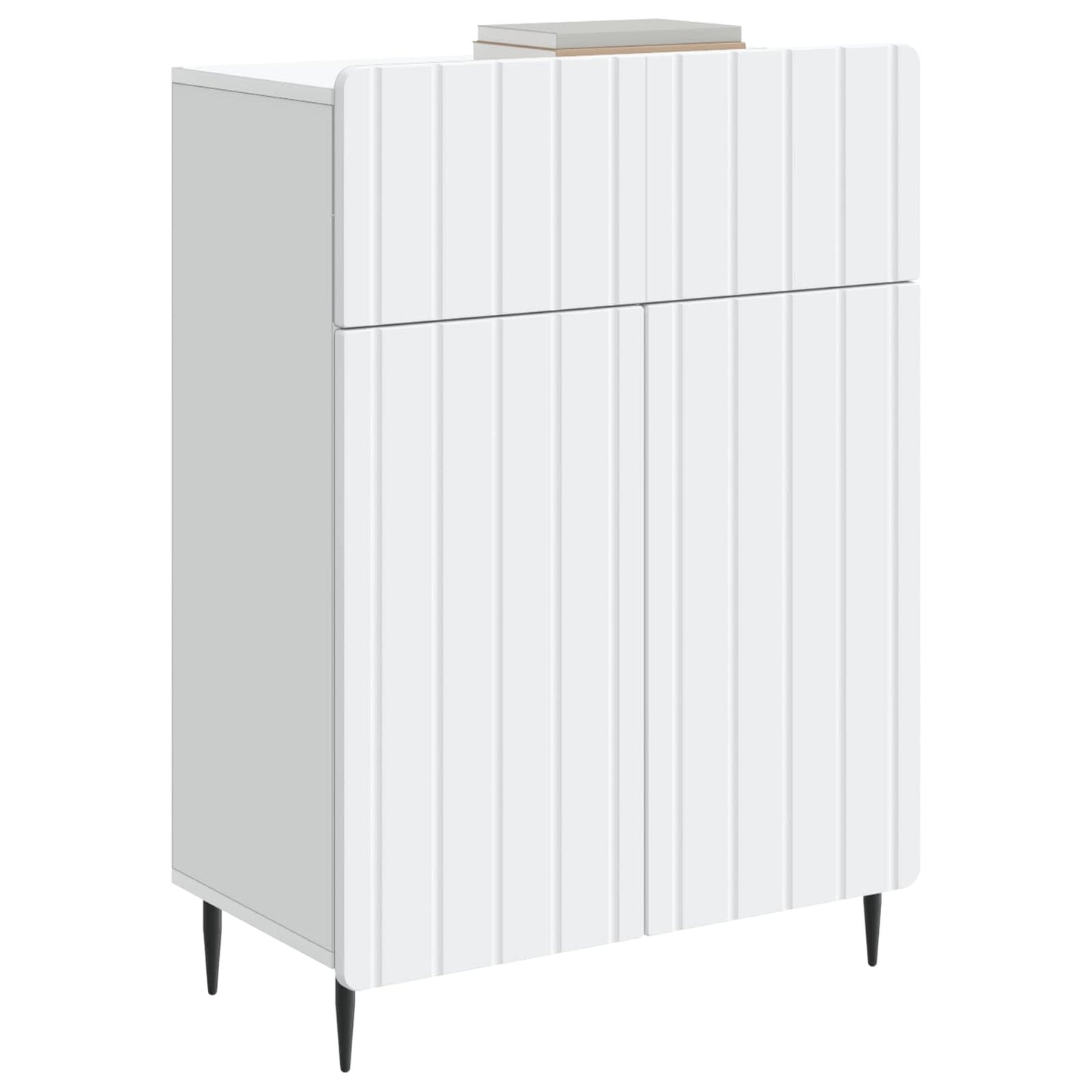Dressoir Wit 66 x 34,5 x 92 cm Bewerkt hout is nu te koop bij PeponiXL, paradijselijk wonen!