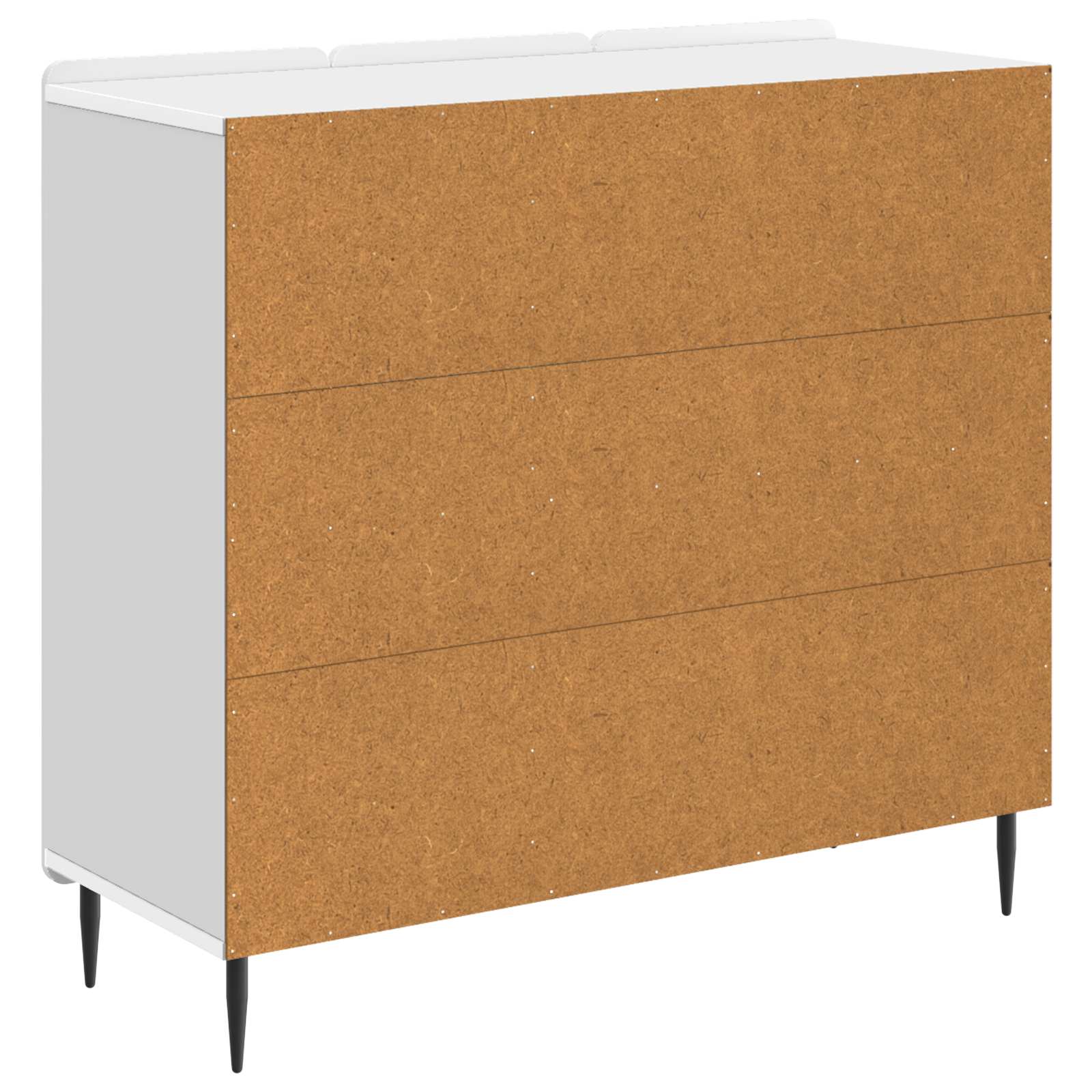 Dressoir Wit 89 x 34,5 x 82 cm Bewerkt hout is nu te koop bij PeponiXL, paradijselijk wonen!