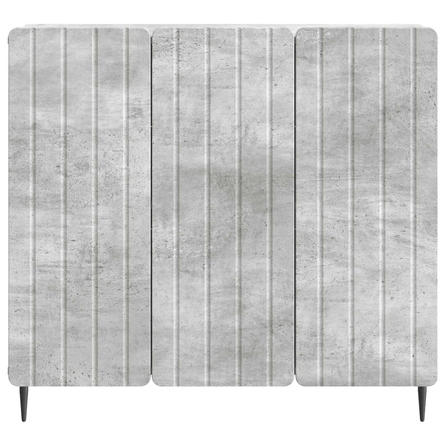 Dressoir Betongrijs 89 x 34,5 x 82 cm Bewerkt hout is nu te koop bij PeponiXL, paradijselijk wonen!