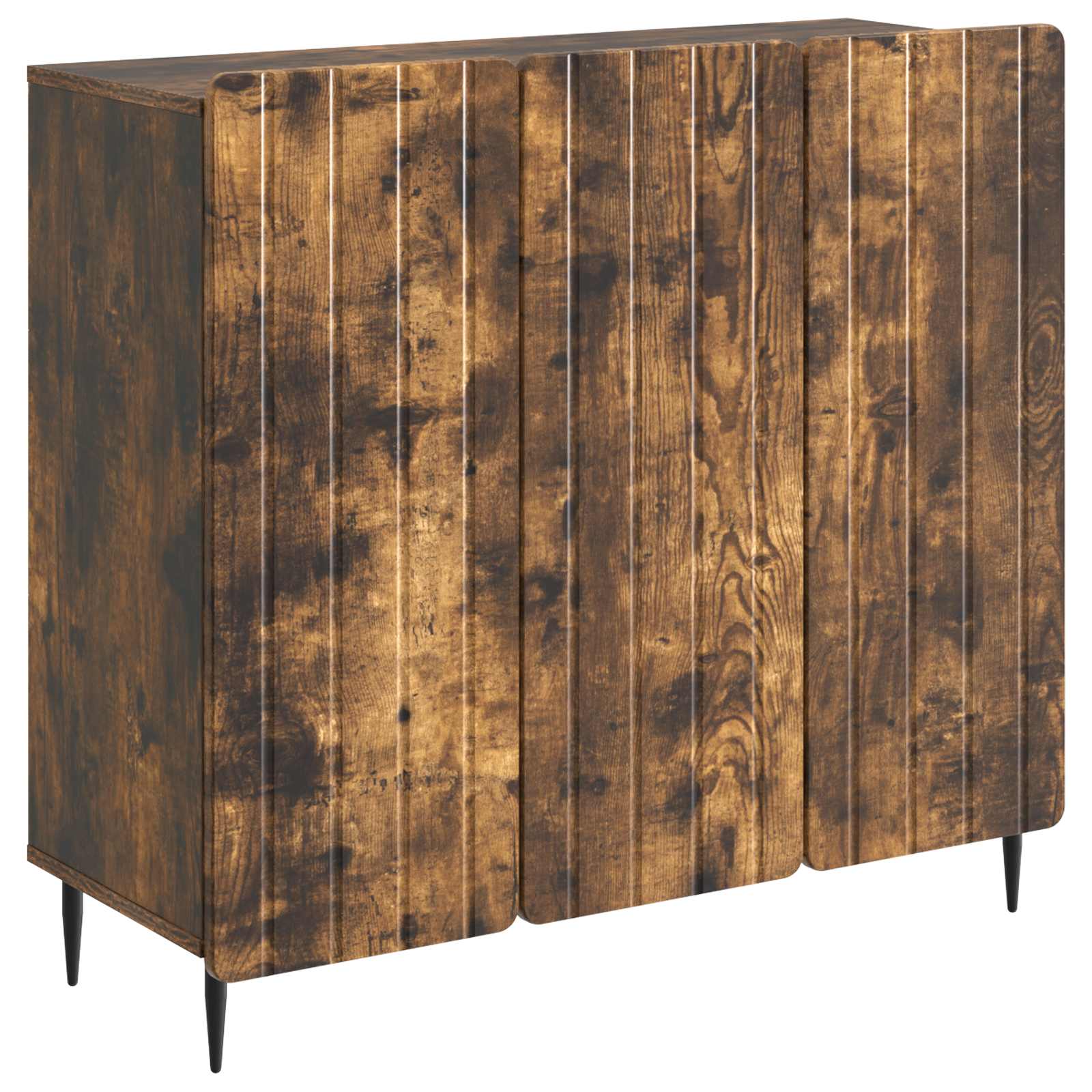 Dressoir Gerookt eiken 89 x 34,5 x 82 cm Bewerkt hout is nu te koop bij PeponiXL, paradijselijk wonen!