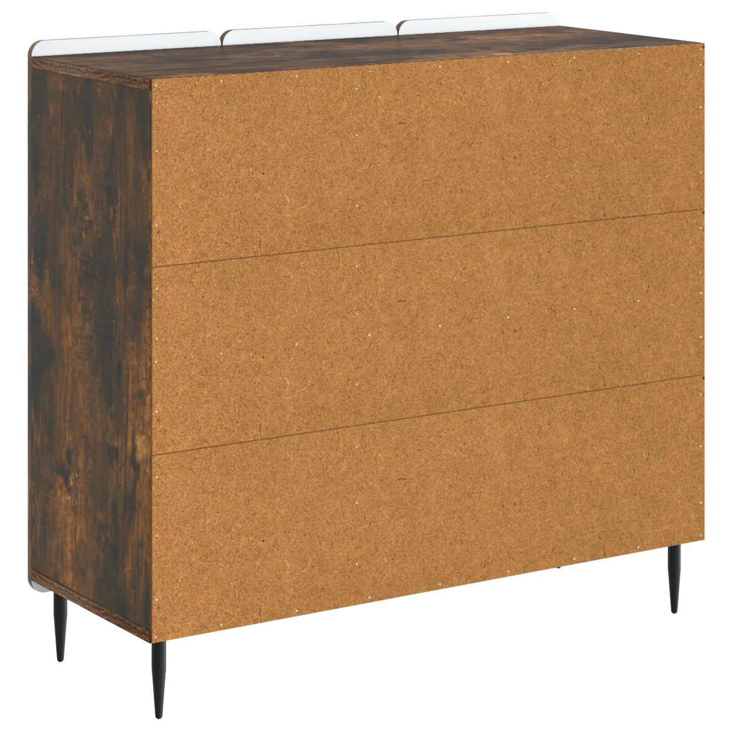 Dressoir Gerookt eiken 89 x 34,5 x 82 cm Bewerkt hout is nu te koop bij PeponiXL, paradijselijk wonen!