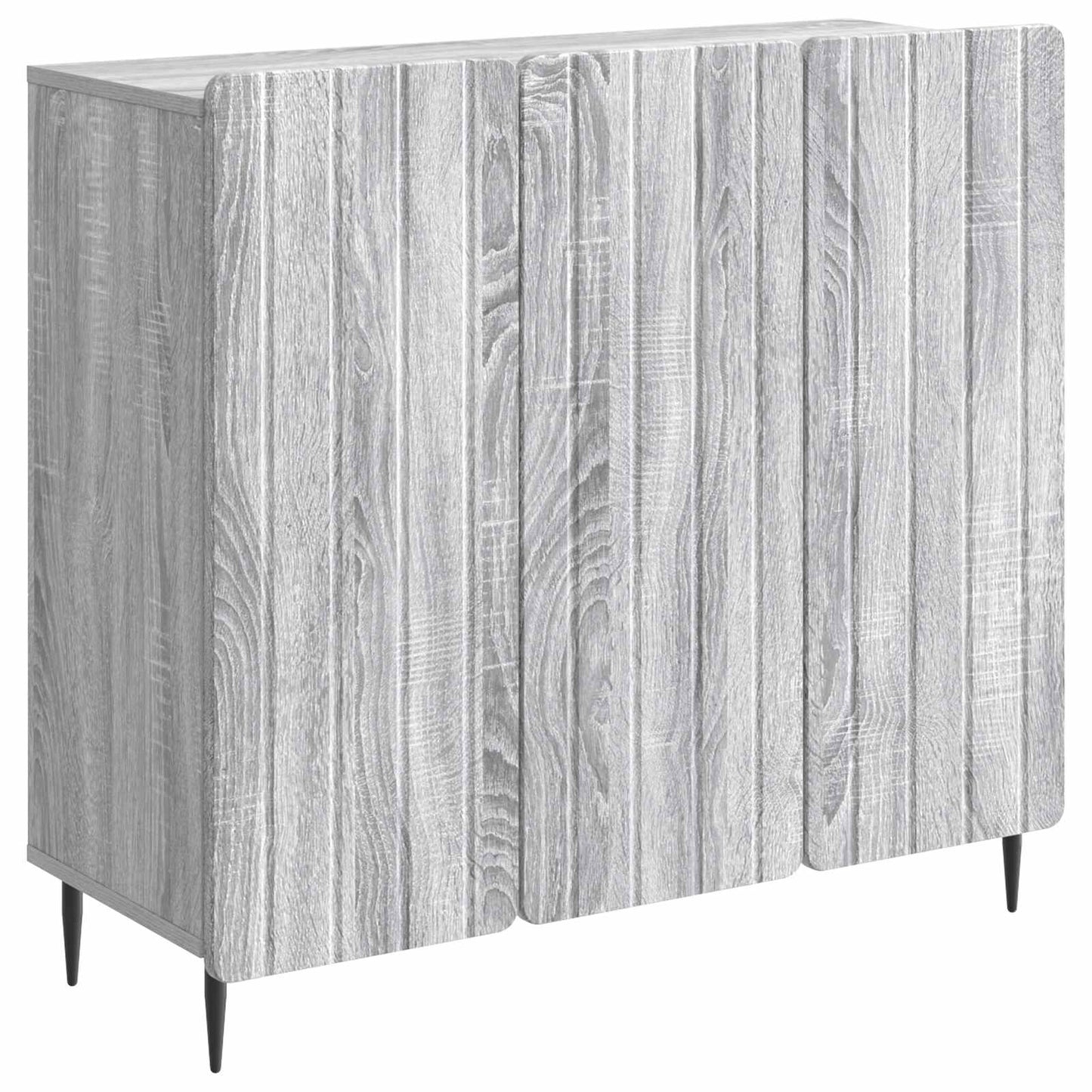 Dressoir Grijs sonoma 89 x 34,5 x 82 cm Bewerkt hout is nu te koop bij PeponiXL, paradijselijk wonen!