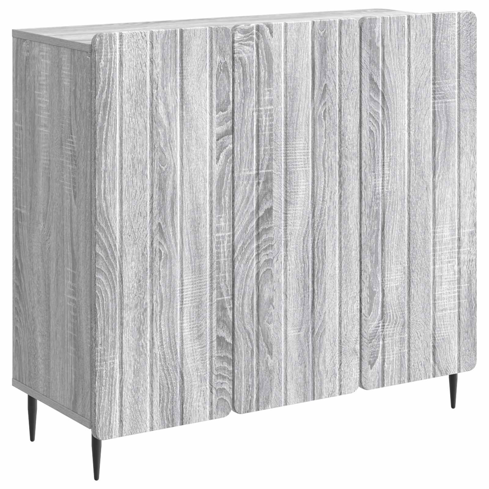Dressoir Grijs sonoma 89 x 34,5 x 82 cm Bewerkt hout is nu te koop bij PeponiXL, paradijselijk wonen!