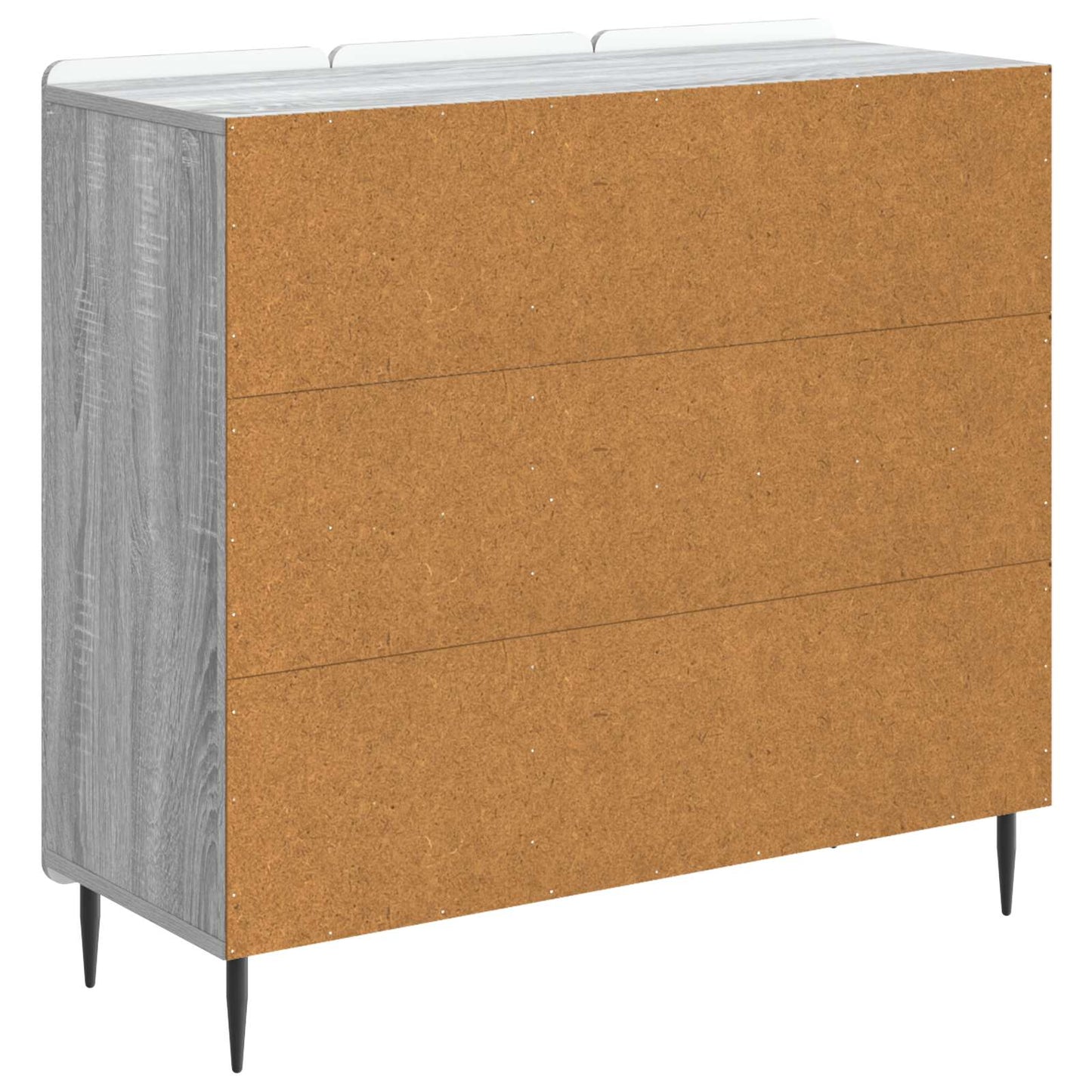 Dressoir Grijs sonoma 89 x 34,5 x 82 cm Bewerkt hout is nu te koop bij PeponiXL, paradijselijk wonen!