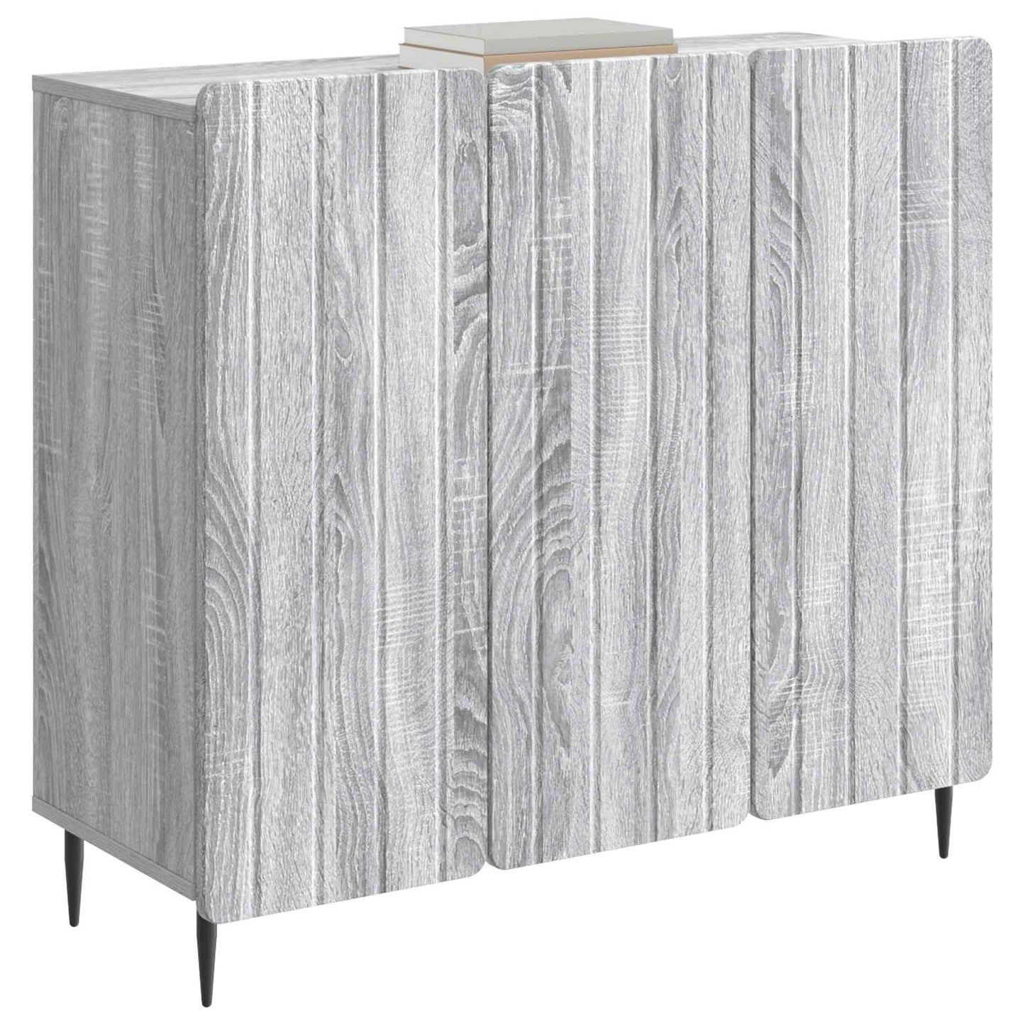 Dressoir Grijs sonoma 89 x 34,5 x 82 cm Bewerkt hout is nu te koop bij PeponiXL, paradijselijk wonen!