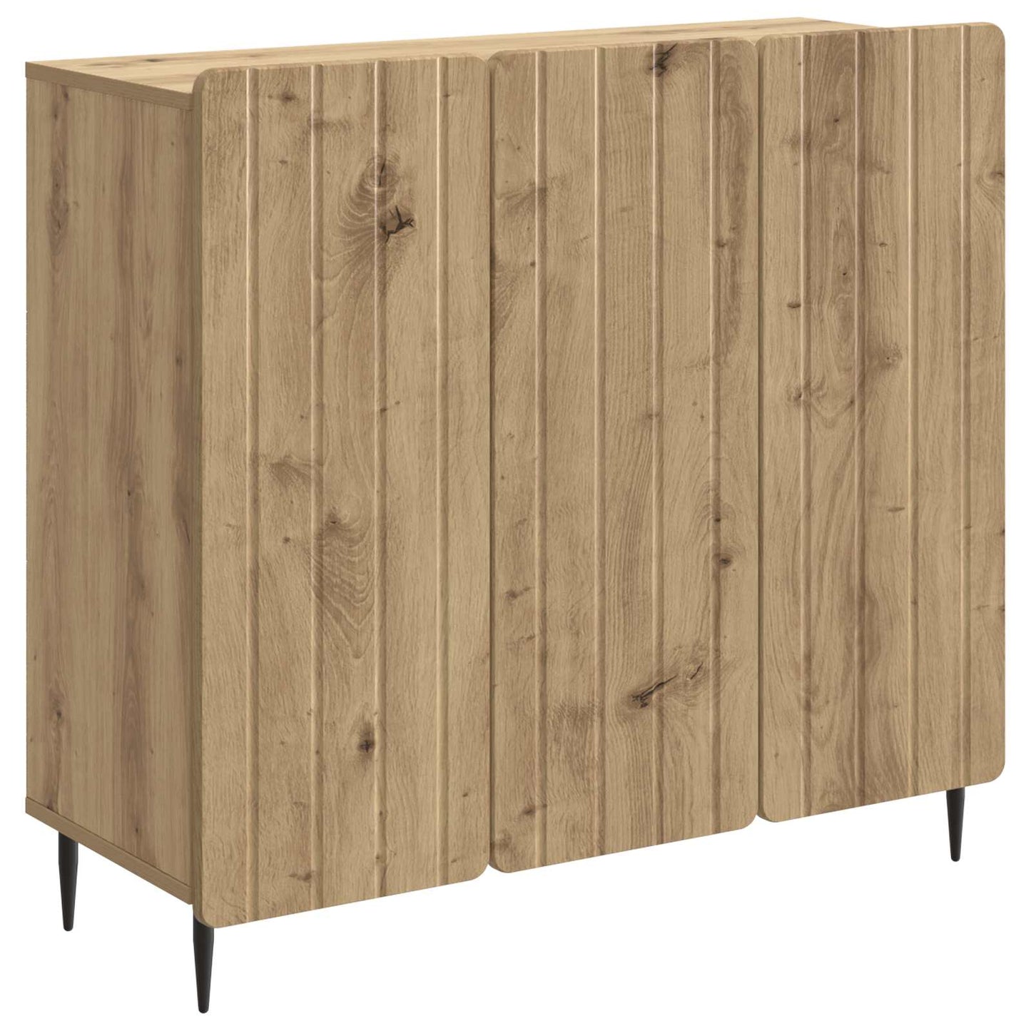 Dressoir Artisanaal eiken 89 x 34,5 x 82 cm Bewerkt hout is nu te koop bij PeponiXL, paradijselijk wonen!