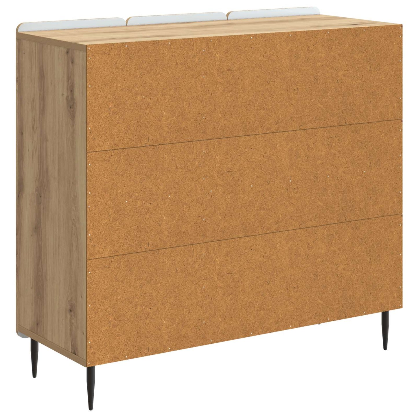 Dressoir Artisanaal eiken 89 x 34,5 x 82 cm Bewerkt hout is nu te koop bij PeponiXL, paradijselijk wonen!