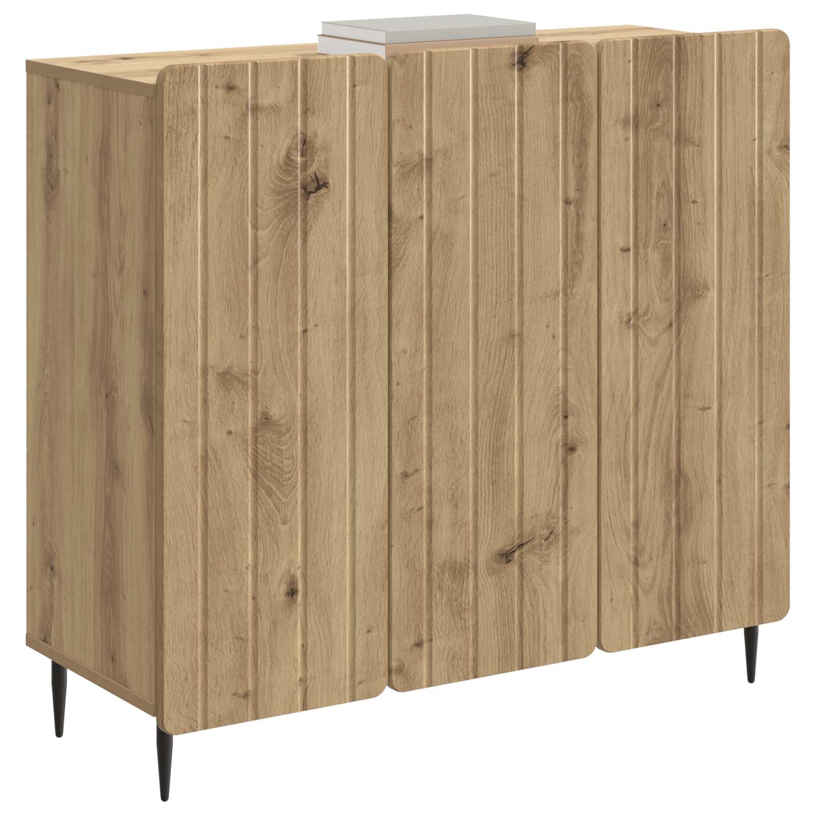 Dressoir Artisanaal eiken 89 x 34,5 x 82 cm Bewerkt hout is nu te koop bij PeponiXL, paradijselijk wonen!
