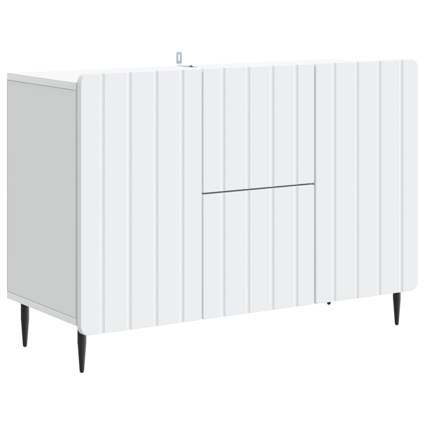 Dressoir Wit 89 x 34,5 x 62 cm Bewerkt hout is nu te koop bij PeponiXL, paradijselijk wonen!