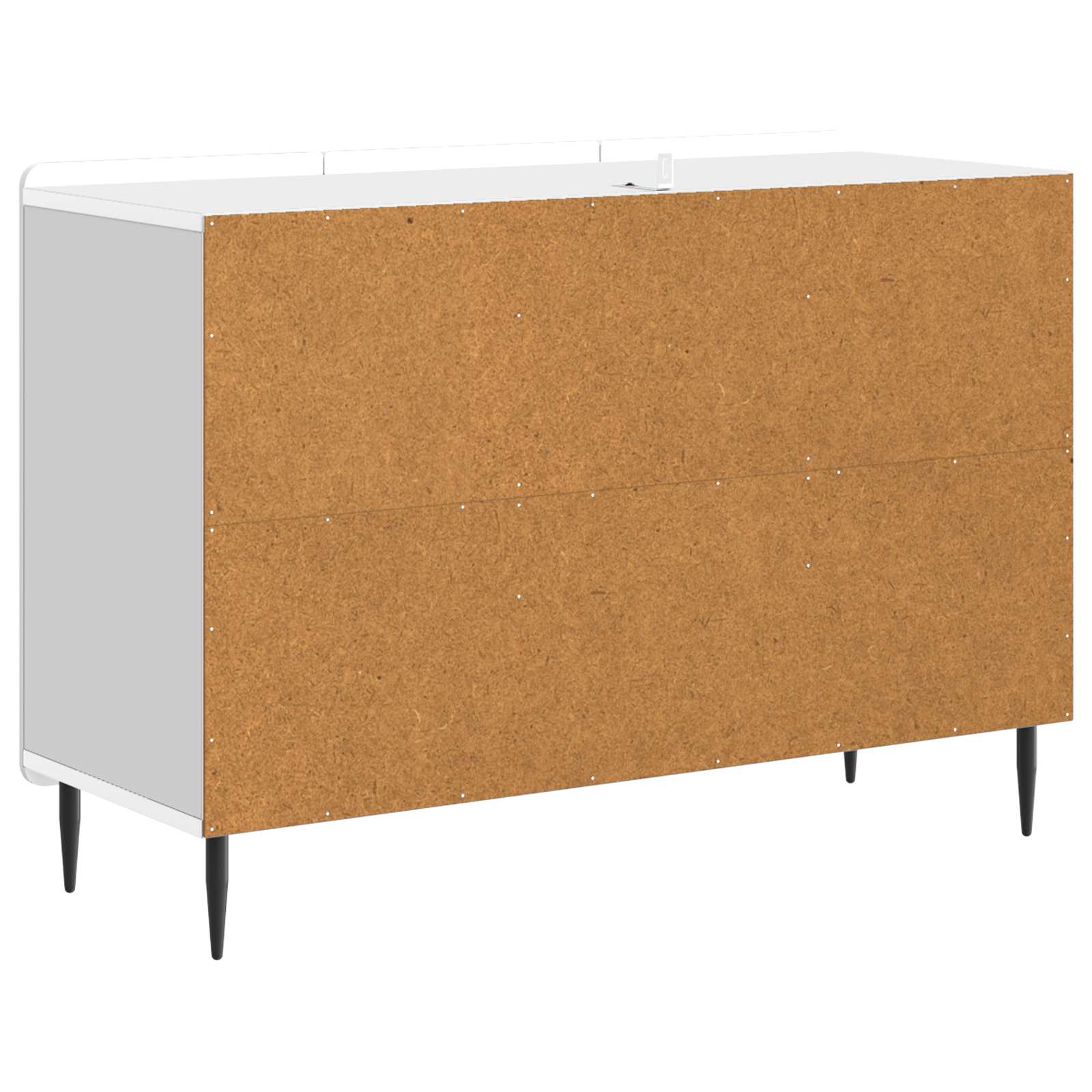Dressoir Wit 89 x 34,5 x 62 cm Bewerkt hout is nu te koop bij PeponiXL, paradijselijk wonen!