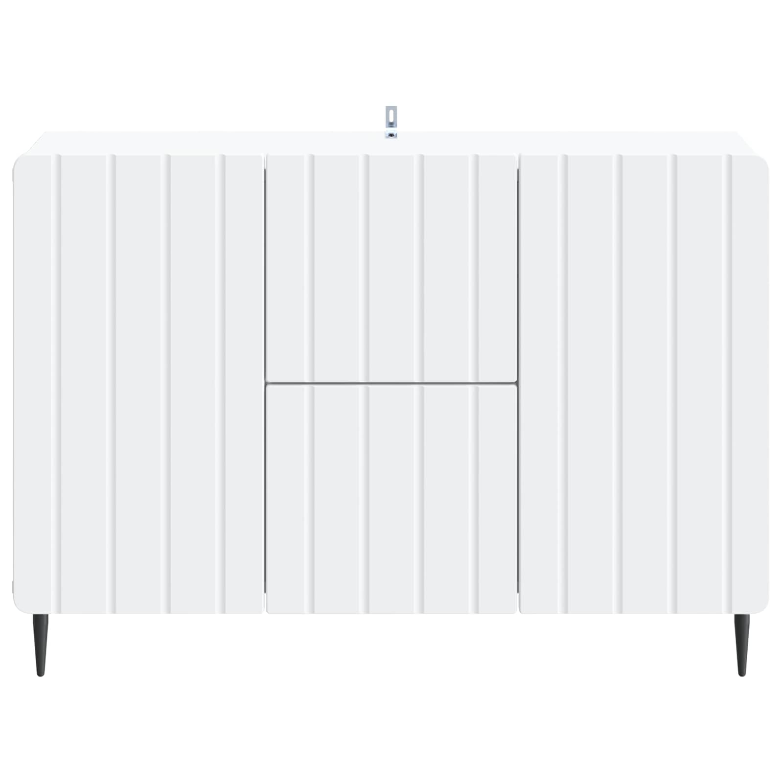 Dressoir Wit 89 x 34,5 x 62 cm Bewerkt hout is nu te koop bij PeponiXL, paradijselijk wonen!