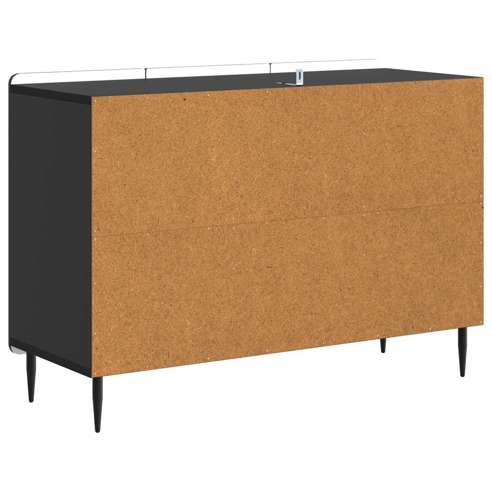 Dressoir met lade Zwart 89 x 34,5 x 62 cm Bewerkt hout is nu te koop bij PeponiXL, paradijselijk wonen!