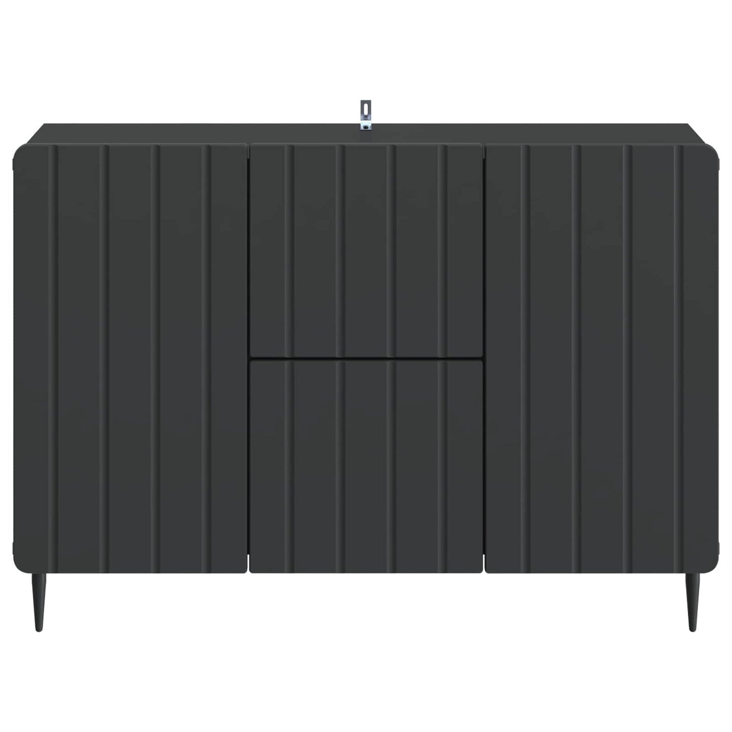 Dressoir met lade Zwart 89 x 34,5 x 62 cm Bewerkt hout is nu te koop bij PeponiXL, paradijselijk wonen!