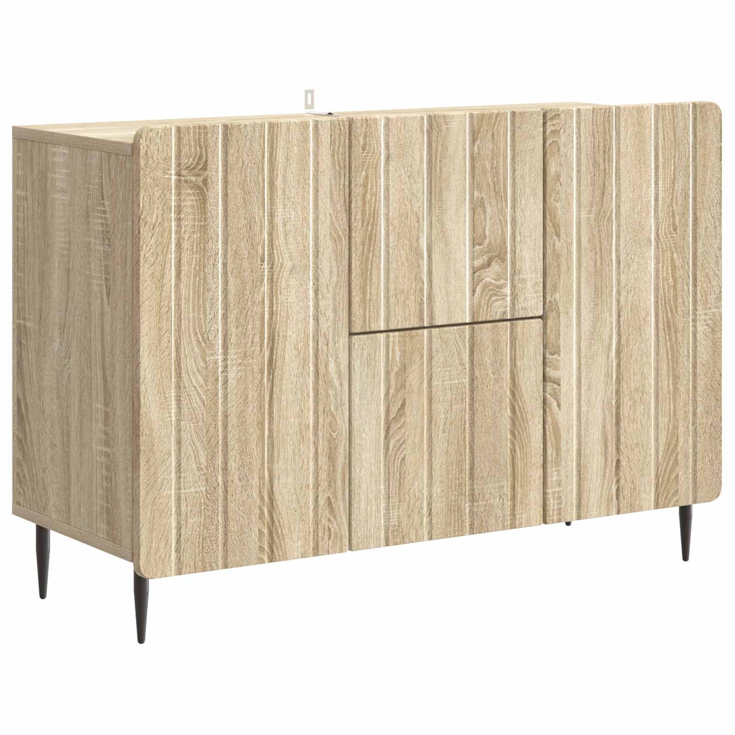 Dressoir met lade Sonoma Eiken 89 x 34,5 x 62 cm Bewerkt hout is nu te koop bij PeponiXL, paradijselijk wonen!