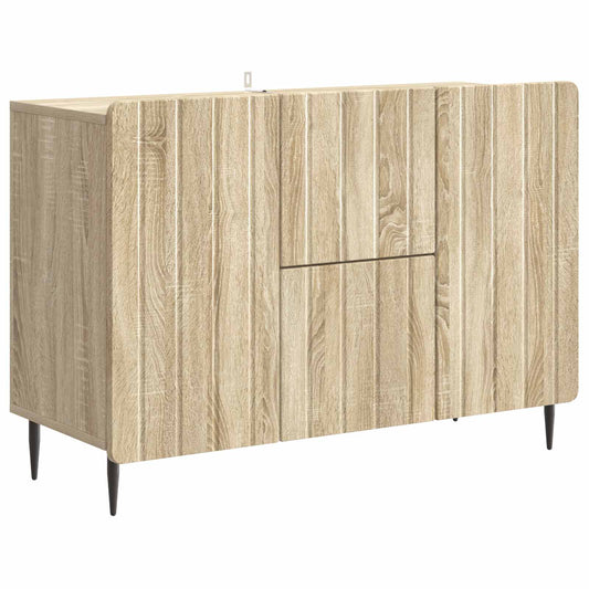 Dressoir met lade Sonoma Eiken 89 x 34,5 x 62 cm Bewerkt hout is nu te koop bij PeponiXL, paradijselijk wonen!